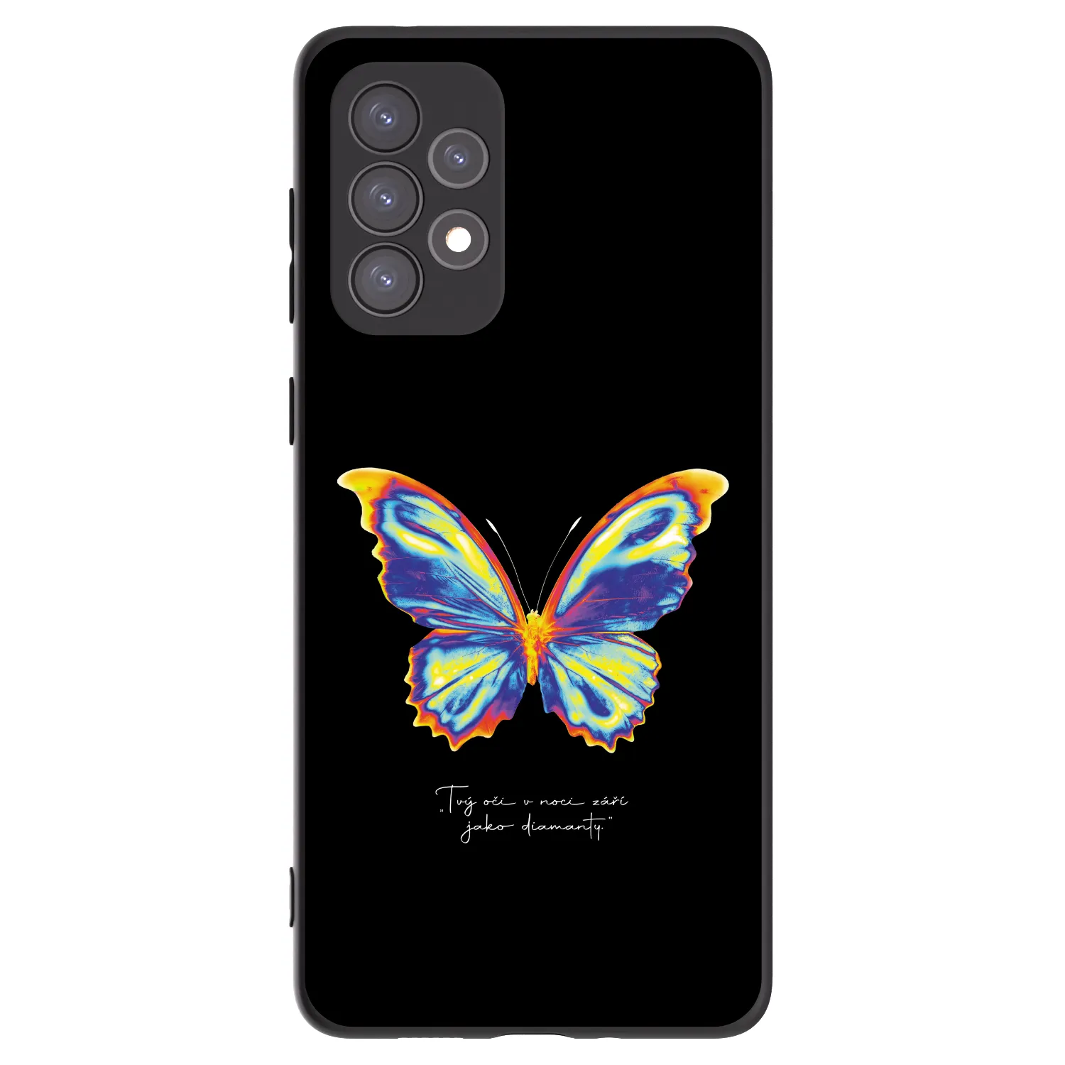 Picasee crna silikonska maskica za Samsung Galaxy A73 5G - Diamanty Black