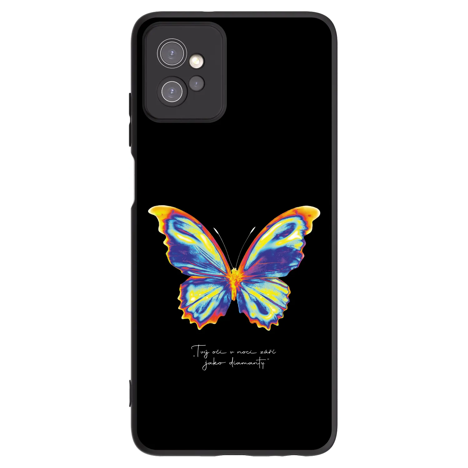 Picasee crna silikonska maskica za Motorola Moto G32 - Diamanty Black