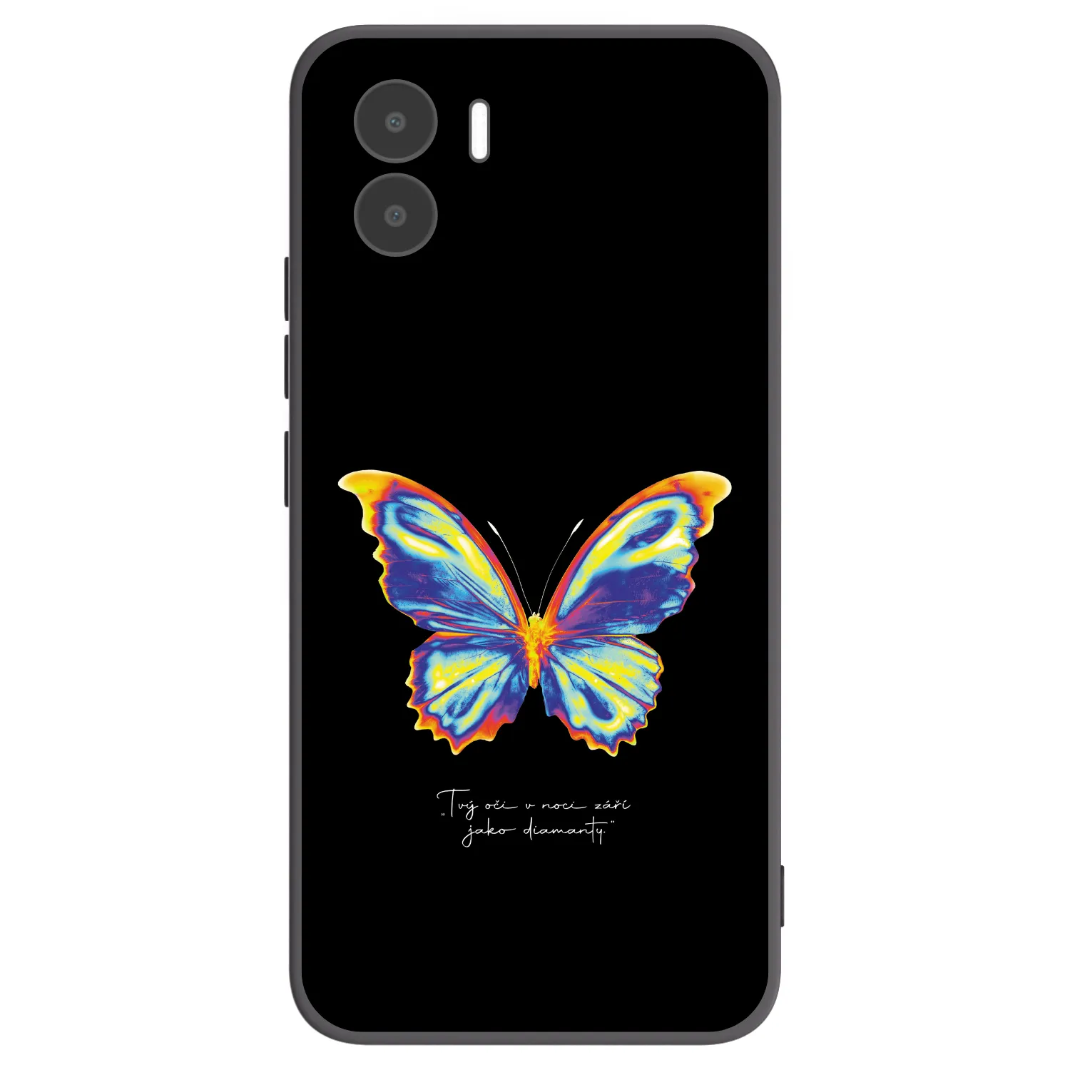 Picasee crna silikonska maskica za Xiaomi Redmi A1 - Diamanty Black