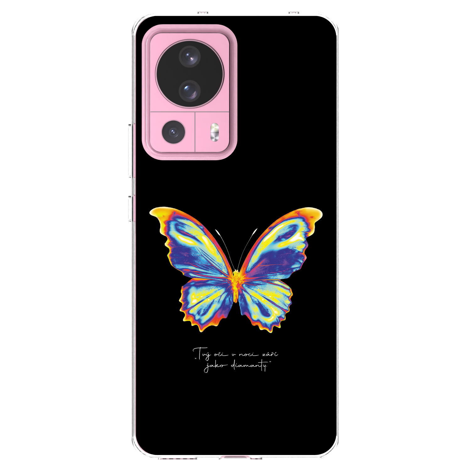 Picasee silikonska prozirna maskica za Xiaomi 13 Lite - Diamanty Black