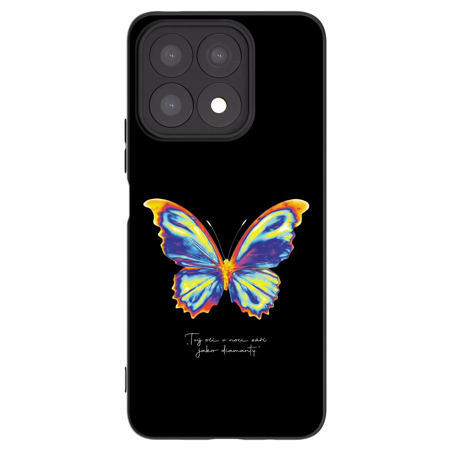Picasee crna silikonska maskica za Honor X8a - Diamanty Black