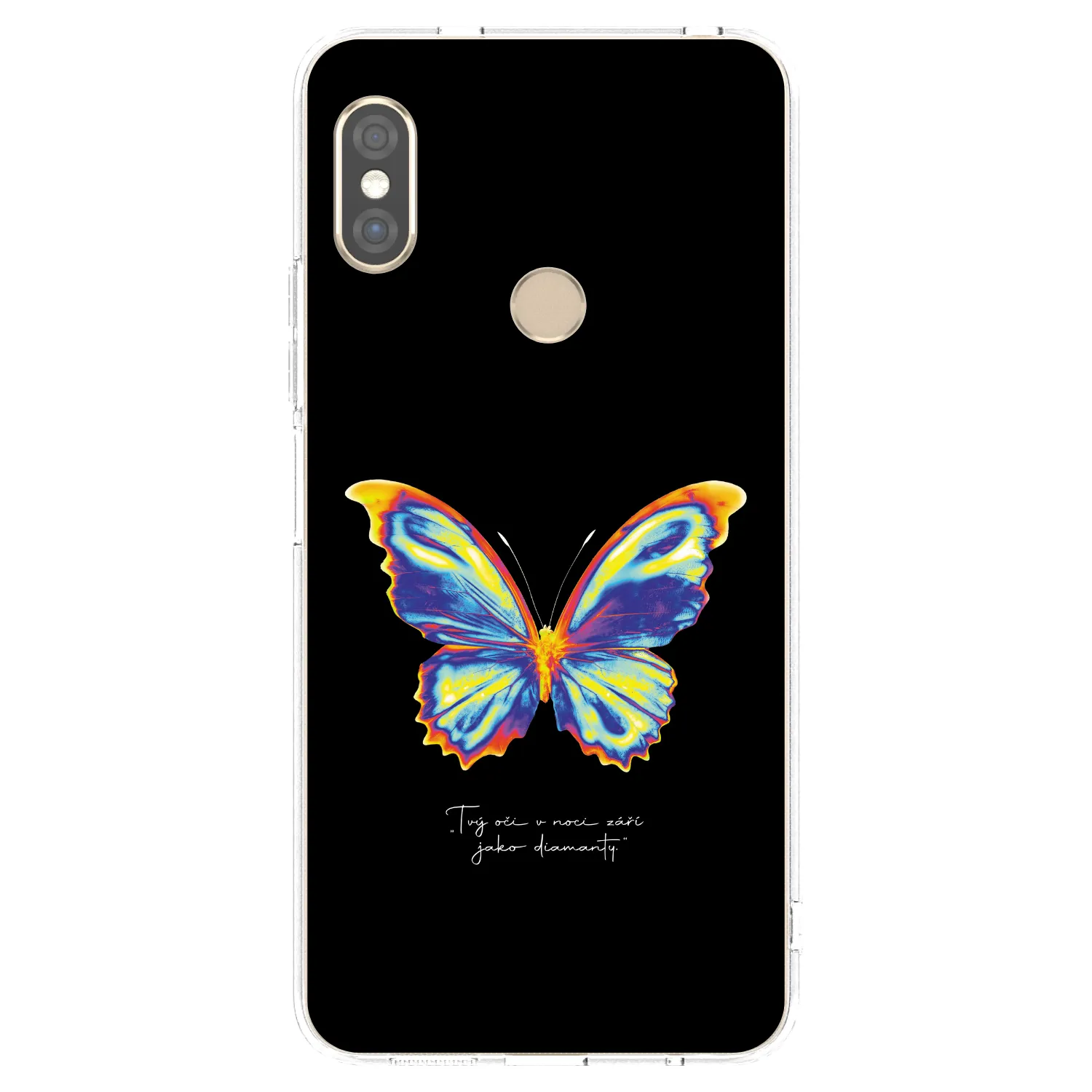 Picasee silikonska prozirna maskica za Xiaomi Redmi Note 5 Global - Diamanty Black