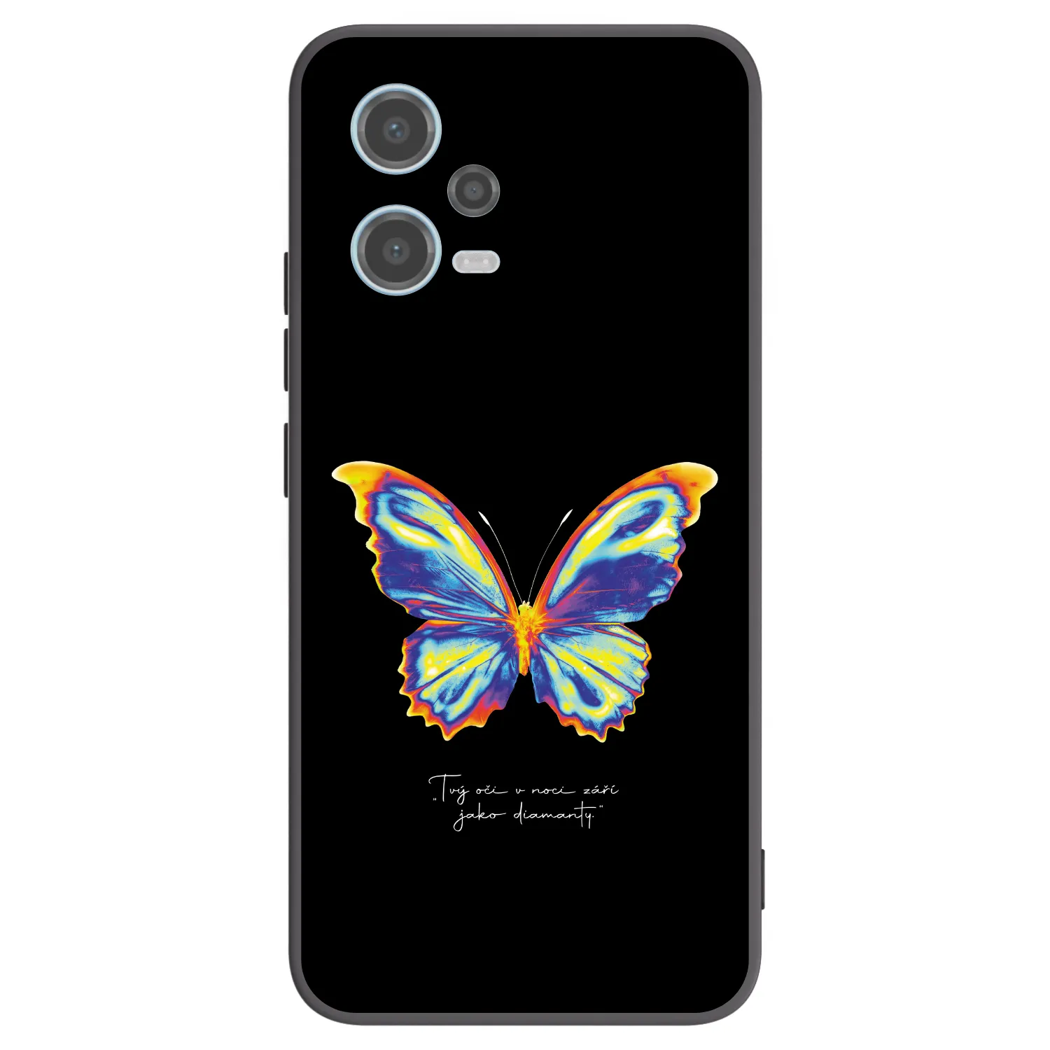 Picasee crna silikonska maskica za Xiaomi Redmi Note 12 5G - Diamanty Black