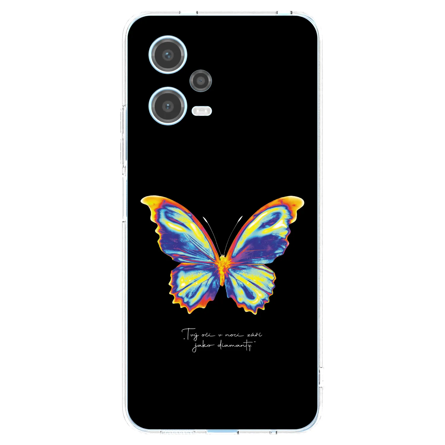 Picasee silikonska prozirna maskica za Xiaomi Redmi Note 12 5G - Diamanty Black