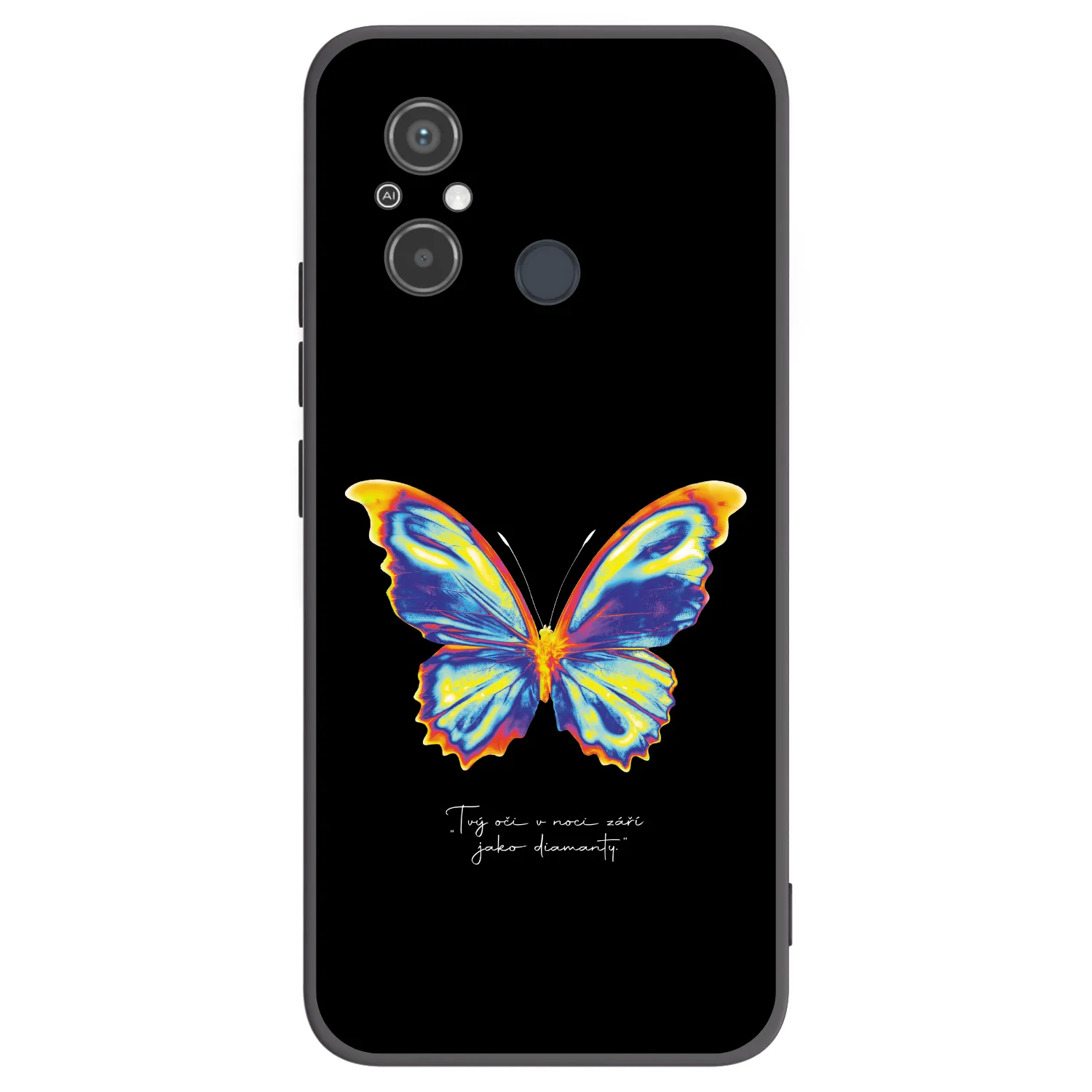 Picasee crna silikonska maskica za Xiaomi Redmi 12C - Diamanty Black