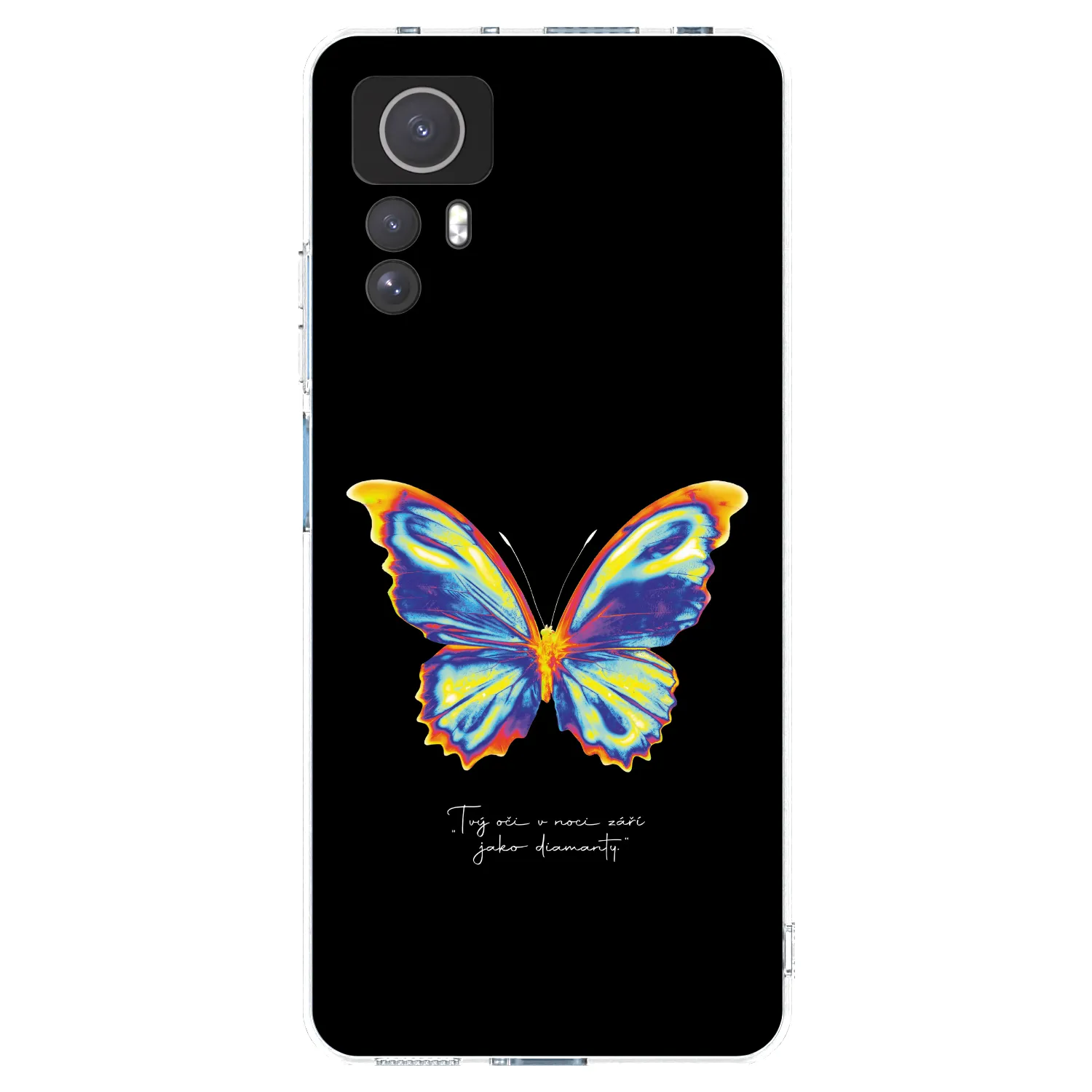 Picasee silikonska prozirna maskica za Xiaomi Redmi Note 12S - Diamanty Black