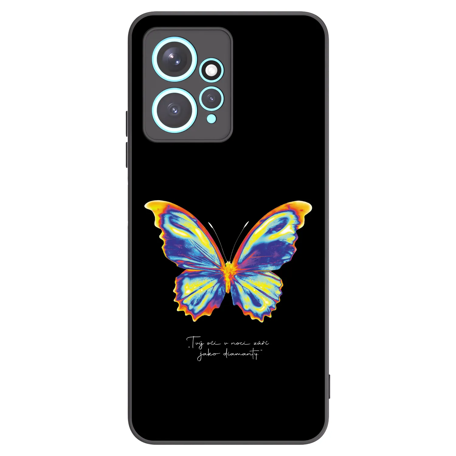 Picasee crna silikonska maskica za Xiaomi Redmi Note 12 4G - Diamanty Black