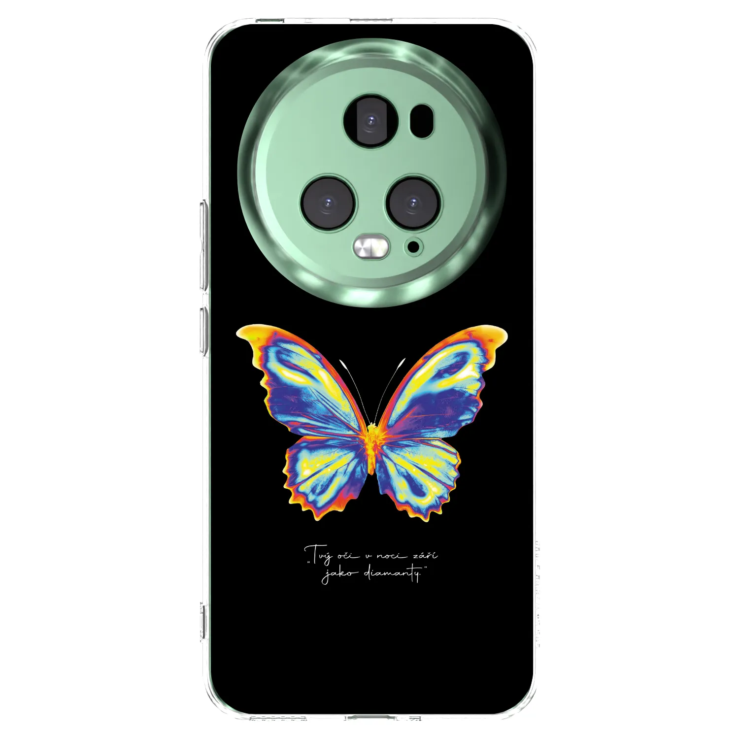 Picasee silikonska prozirna maskica za Honor Magic5 Pro - Diamanty Black