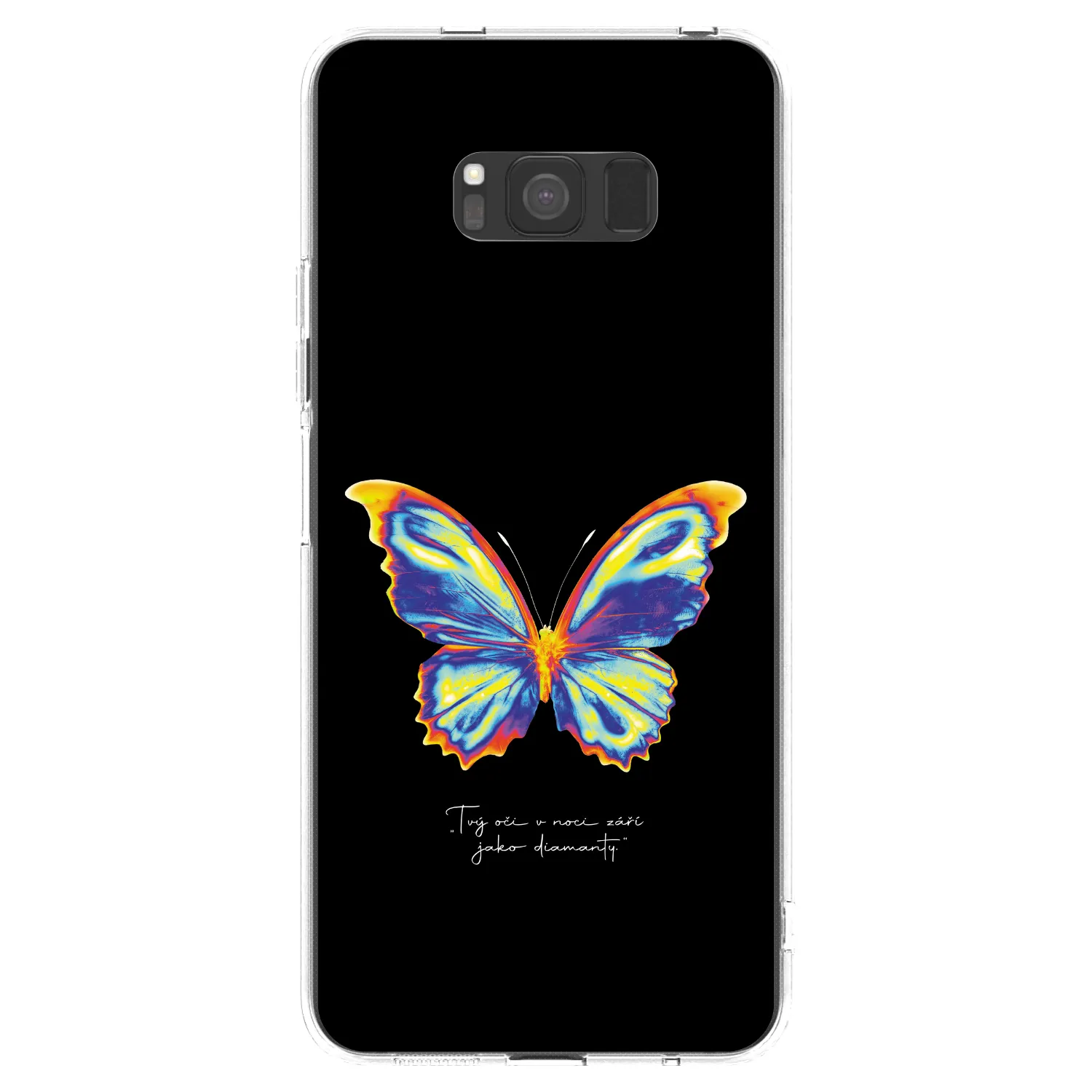 Picasee silikonska prozirna maskica za Samsung Galaxy S8 G950F - Diamanty Black