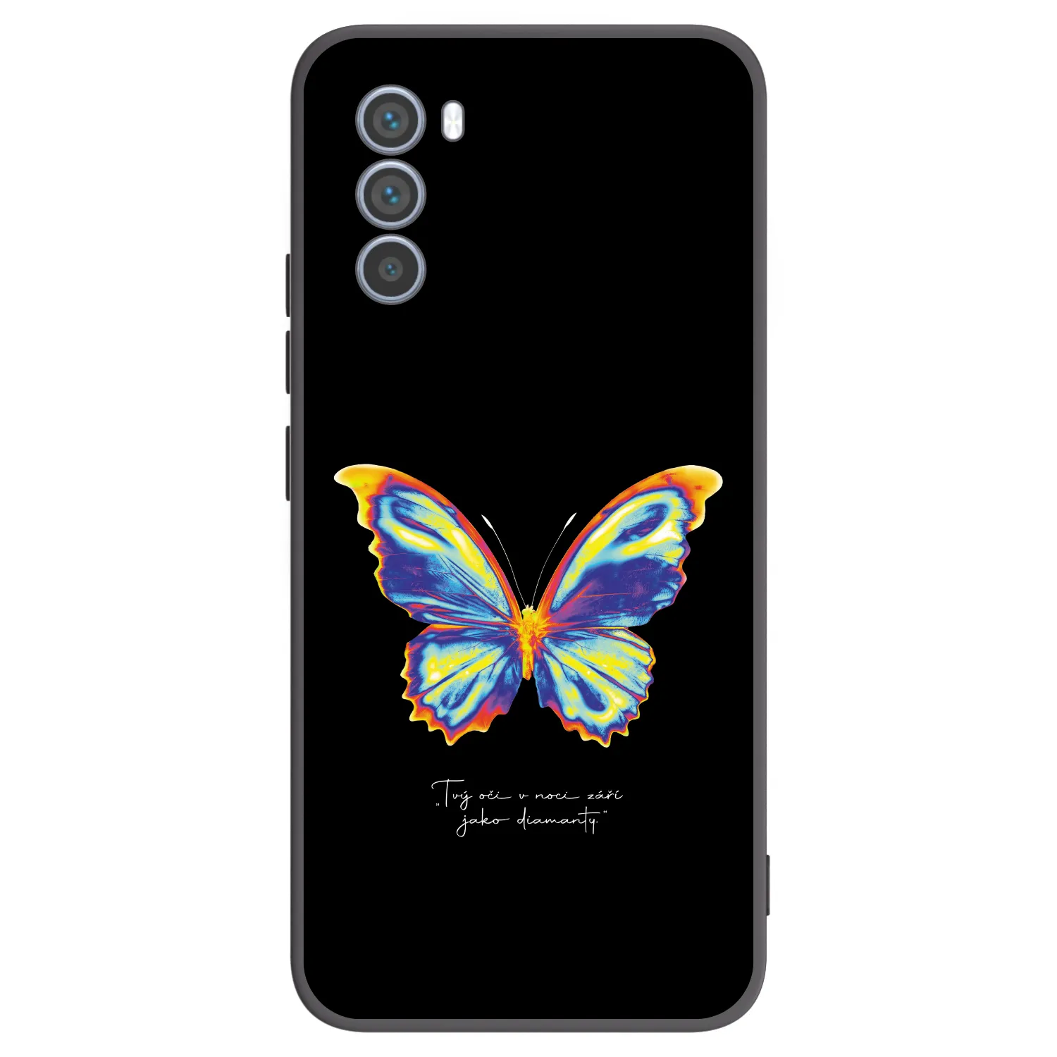 Picasee crna silikonska maskica za Motorola Moto G62 - Diamanty Black
