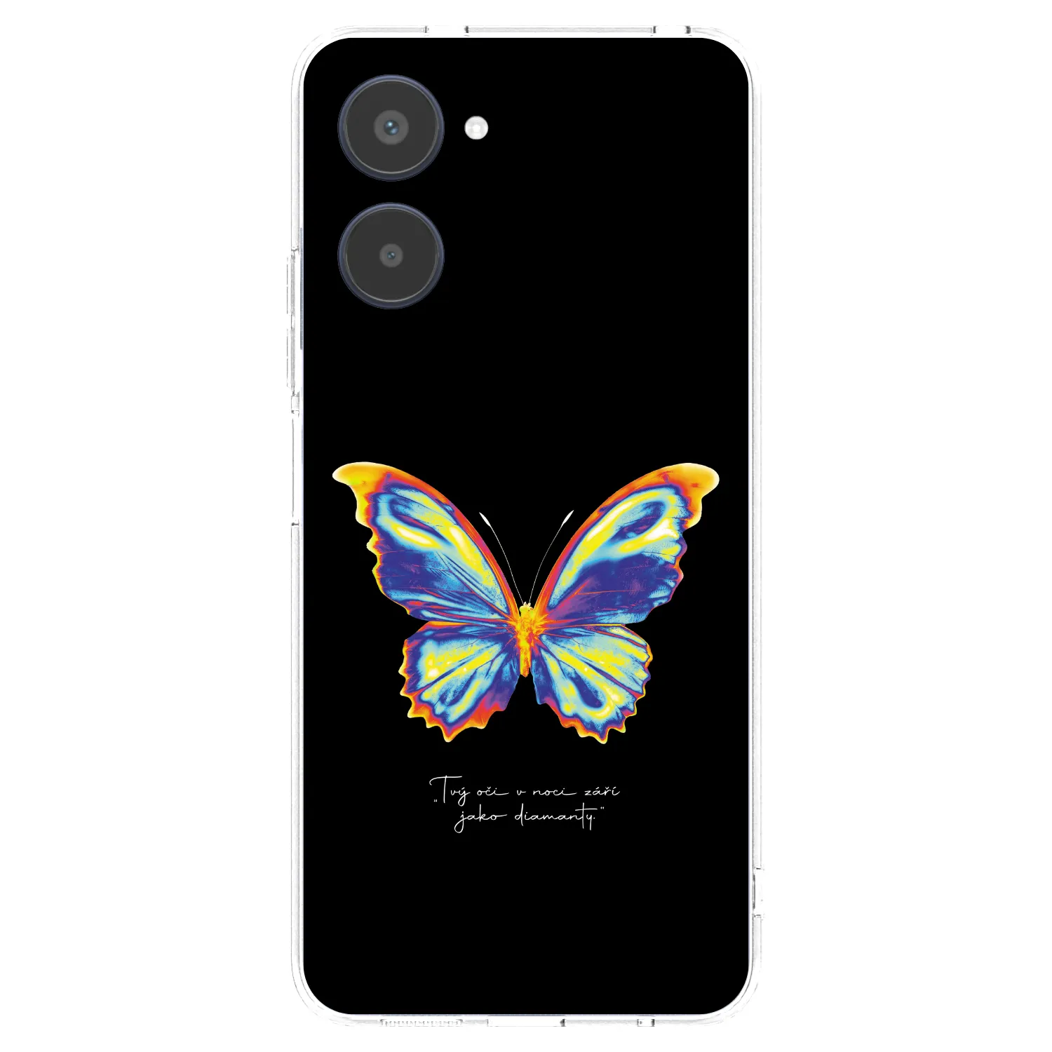 Picasee silikonska prozirna maskica za Realme 10 4G - Diamanty Black