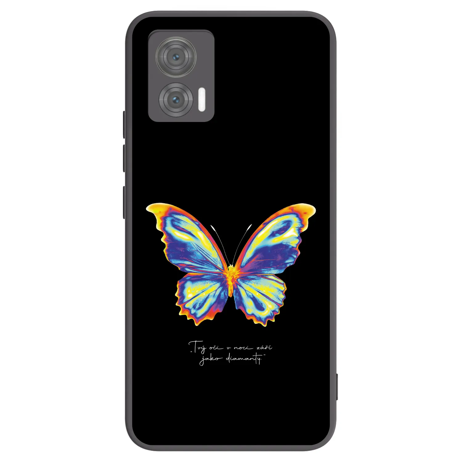 Picasee crna silikonska maskica za Motorola Edge 30 Neo - Diamanty Black