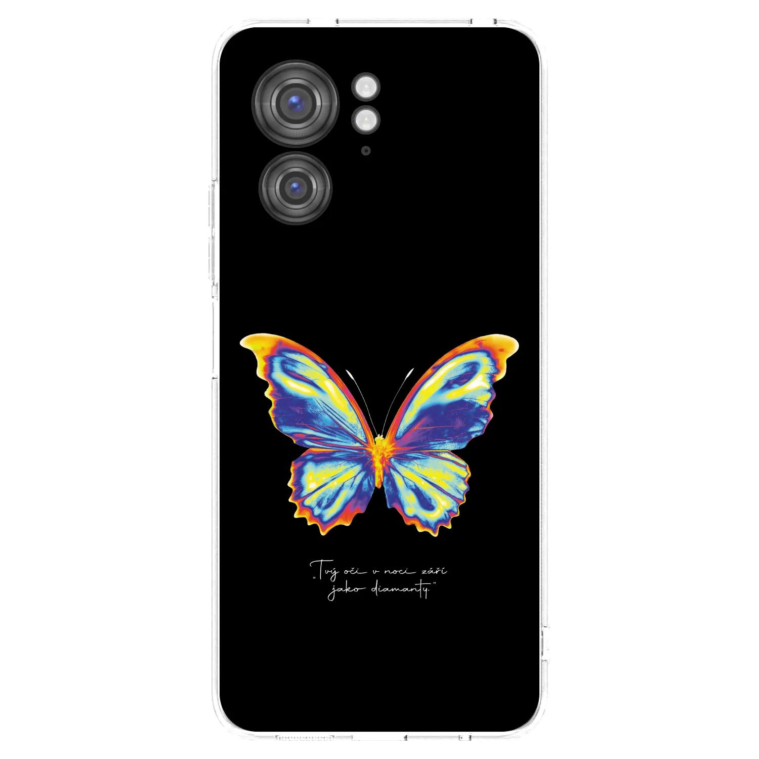 Picasee silikonska prozirna maskica za Motorola Edge 40 - Diamanty Black