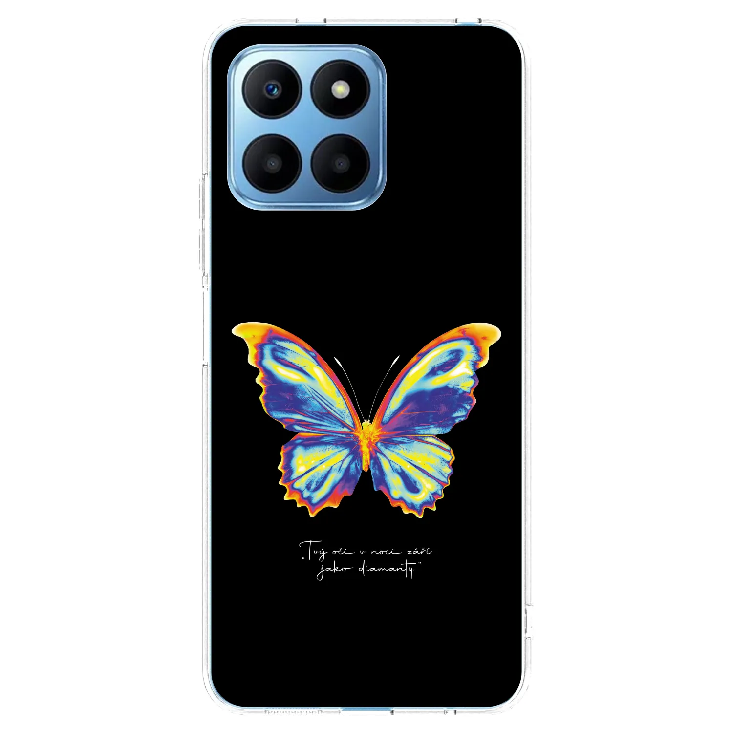 Picasee silikonska prozirna maskica za Honor 70 Lite - Diamanty Black