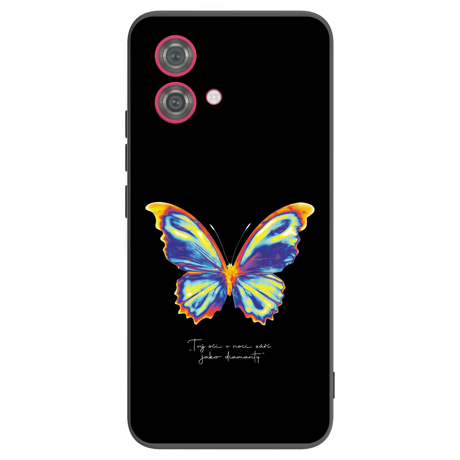 Picasee crna silikonska maskica za Motorola Moto G84 5G - Diamanty Black
