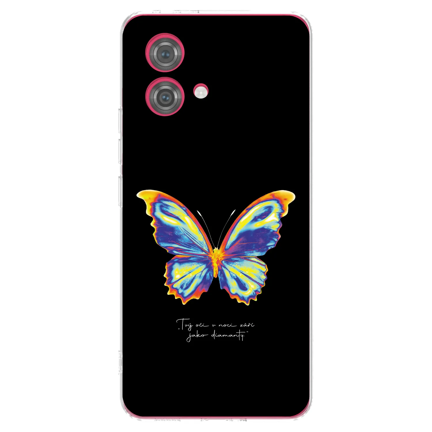 Picasee silikonska prozirna maskica za Motorola Moto G84 5G - Diamanty Black