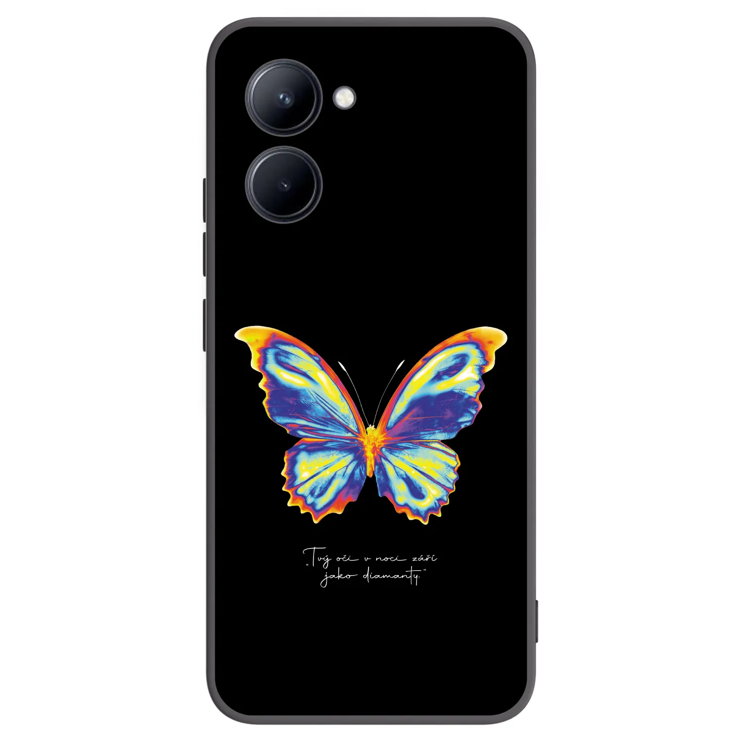 Picasee crna silikonska maskica za Realme C33 (2023) - Diamanty Black