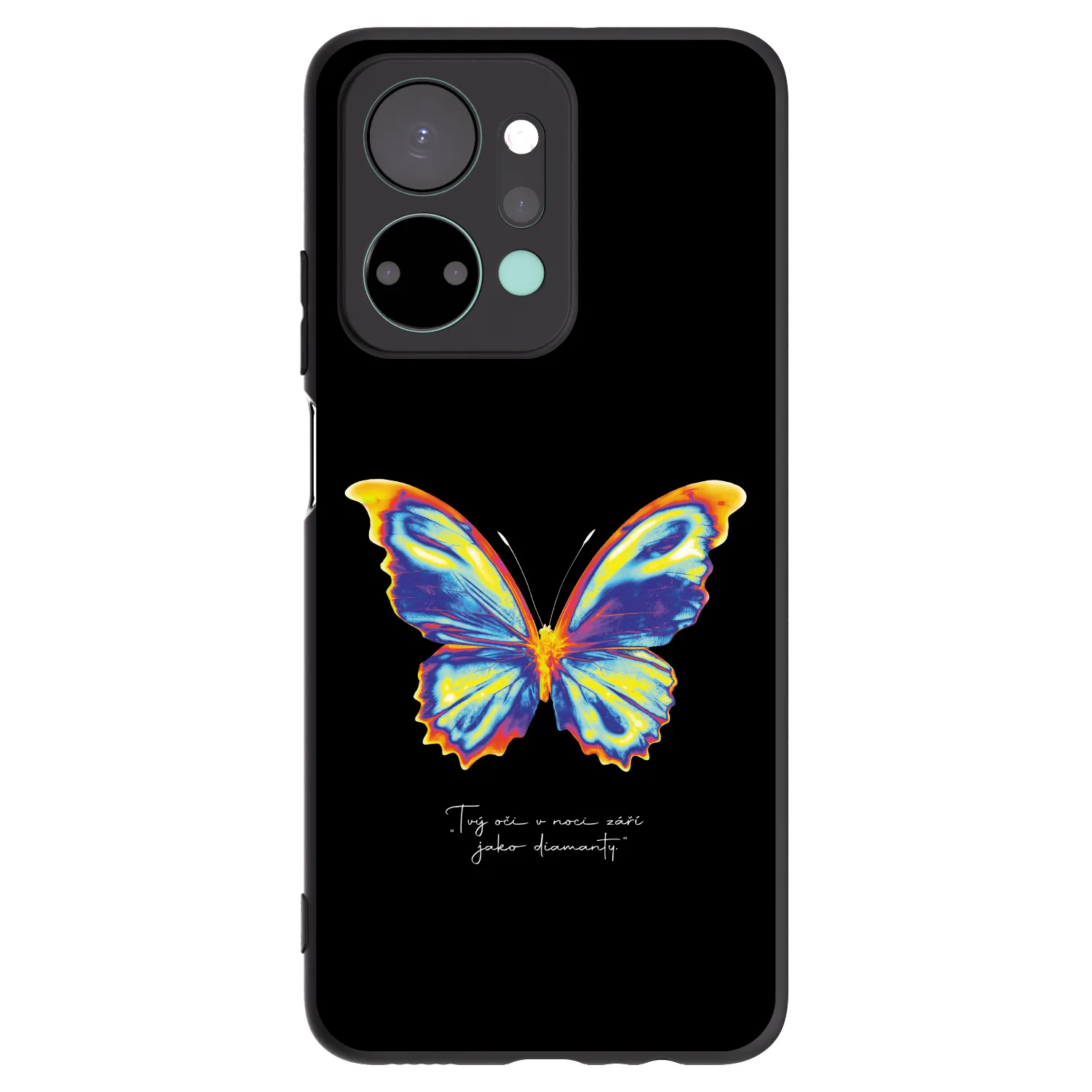 Picasee crna silikonska maskica za Honor X7a - Diamanty Black