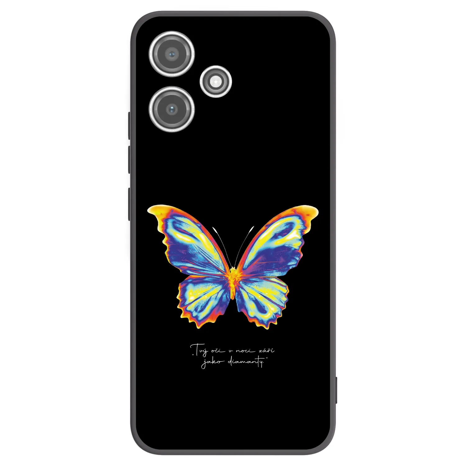Picasee crna silikonska maskica za Xiaomi Redmi 12 5G - Diamanty Black