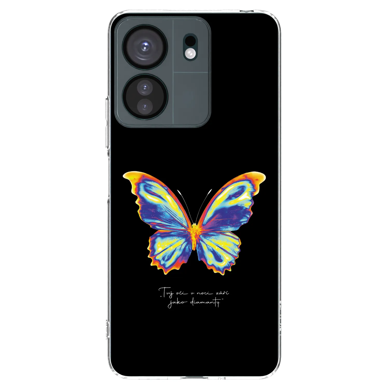 Picasee silikonska prozirna maskica za Xiaomi Redmi 13C 4G - Diamanty Black