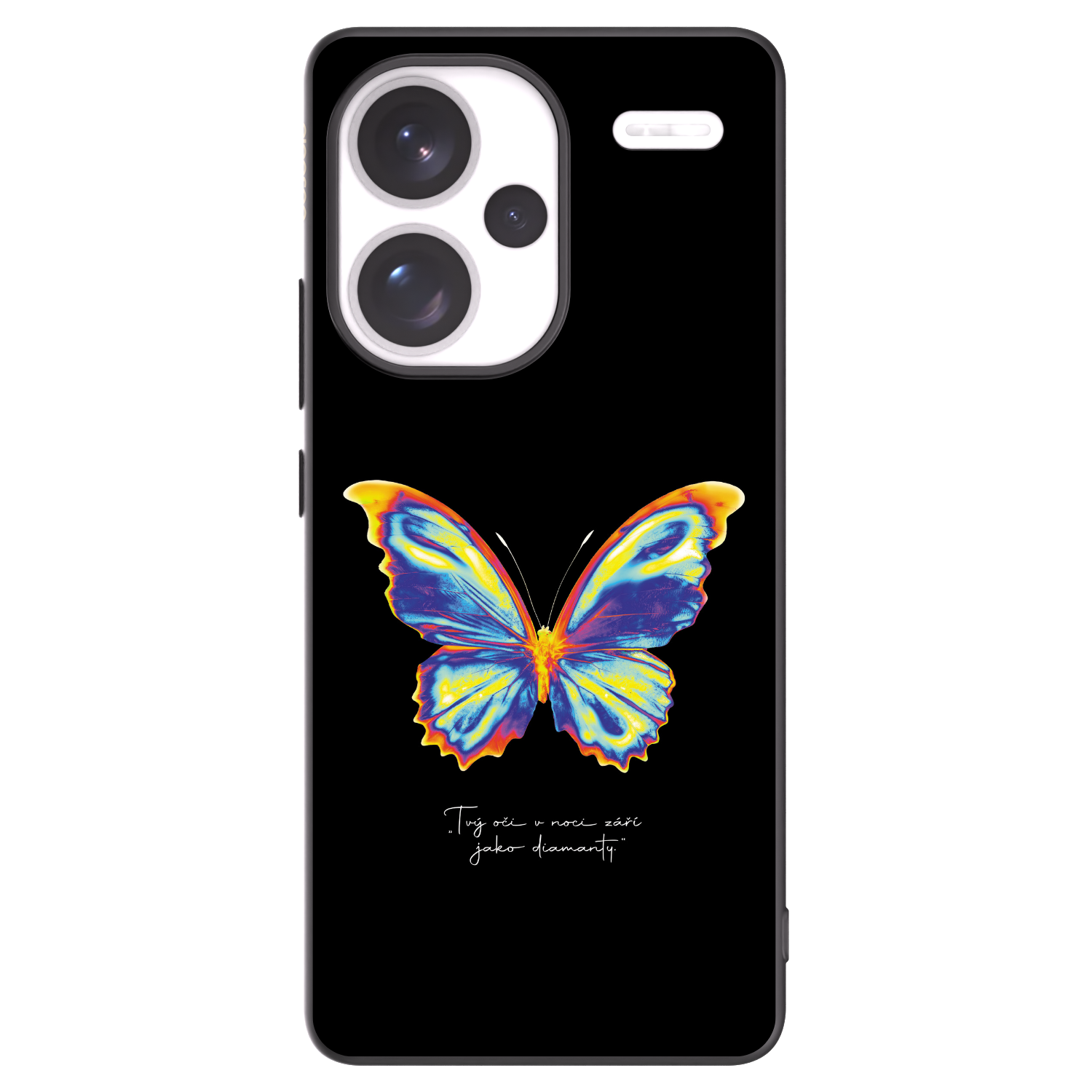 Picasee crna silikonska maskica za Xiaomi Redmi Note 13 Pro+ 5G - Diamanty Black