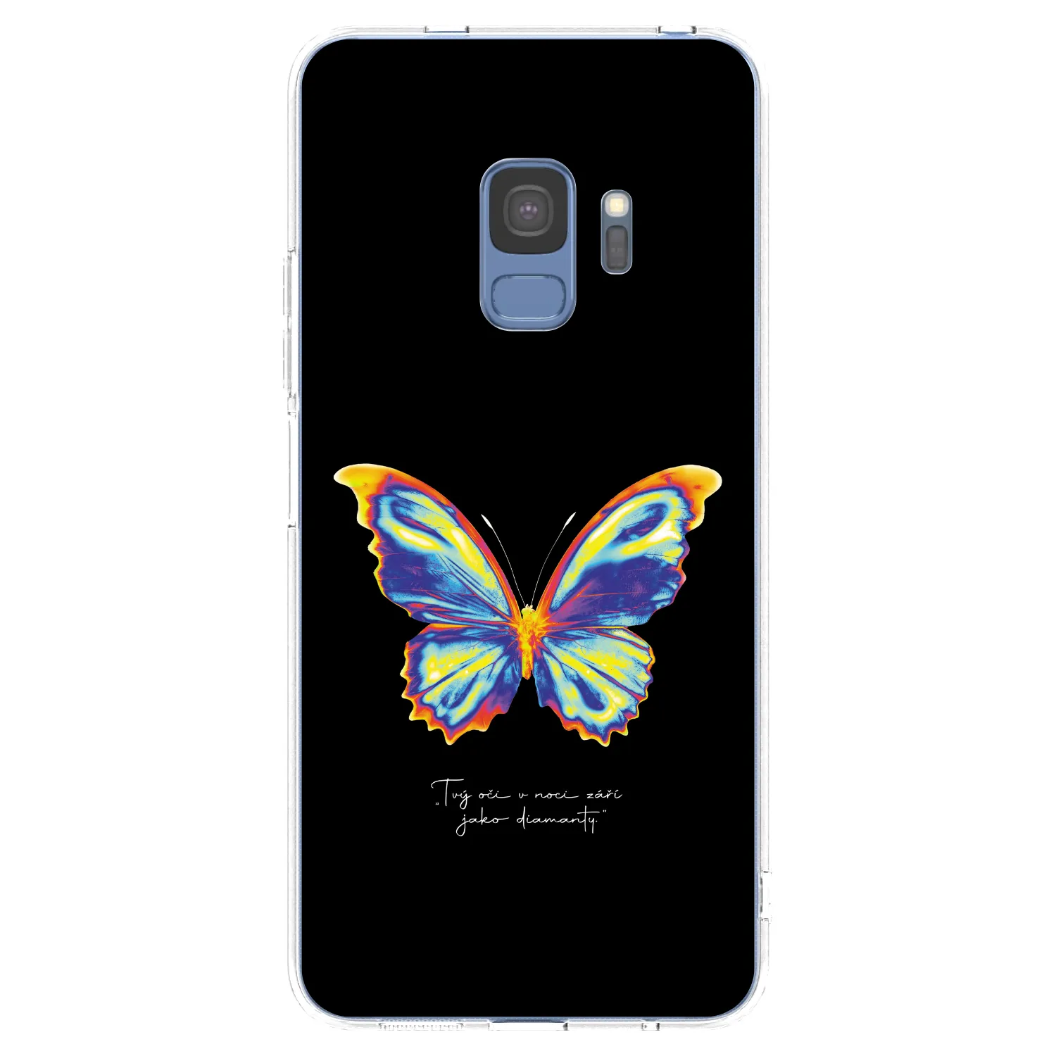 Picasee silikonska prozirna maskica za Samsung Galaxy S9 G960F - Diamanty Black