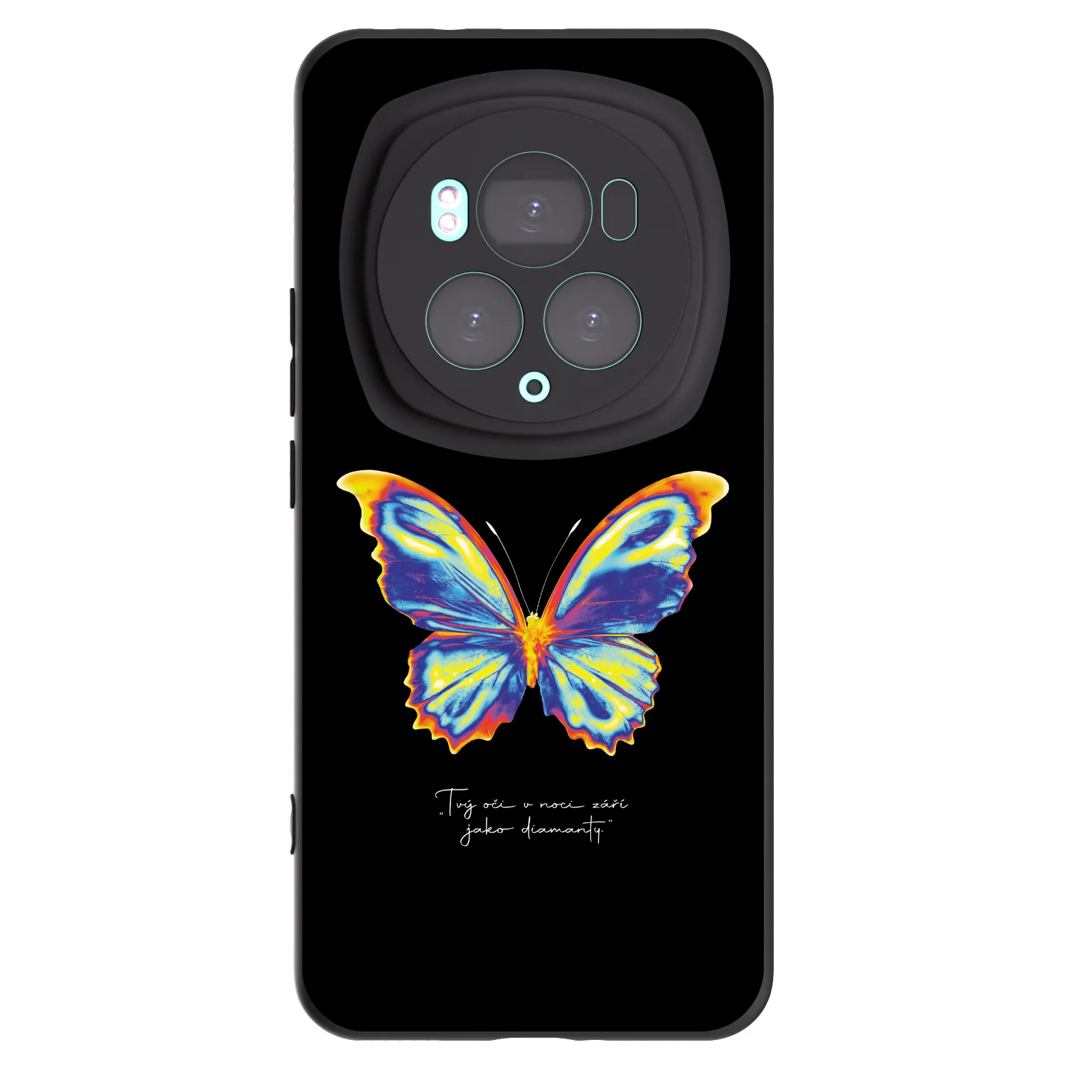 Picasee crna silikonska maskica za Honor Magic6 Pro - Diamanty Black