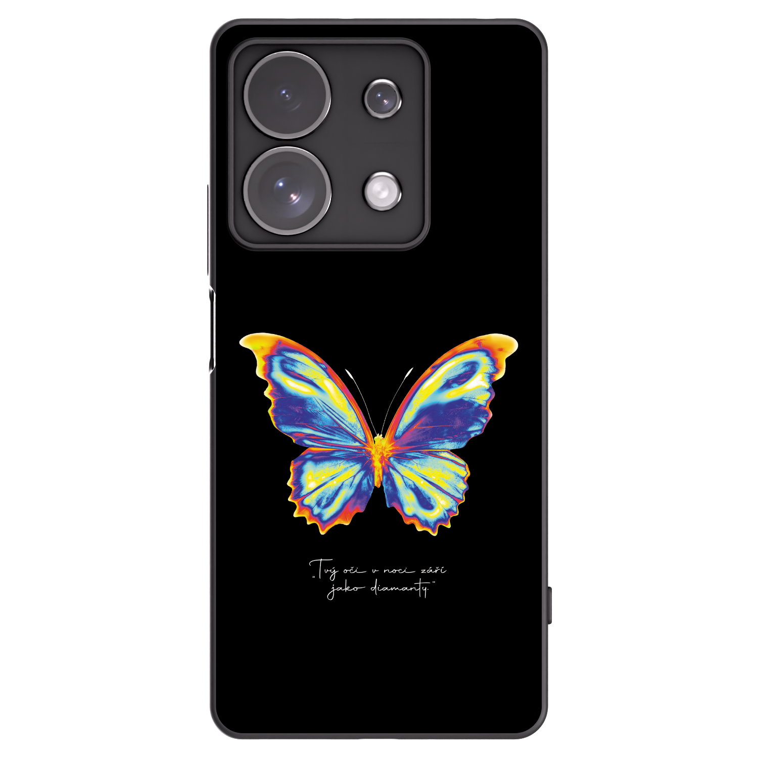 Picasee crna silikonska maskica za Xiaomi Redmi Note 13 Pro 4G - Diamanty Black