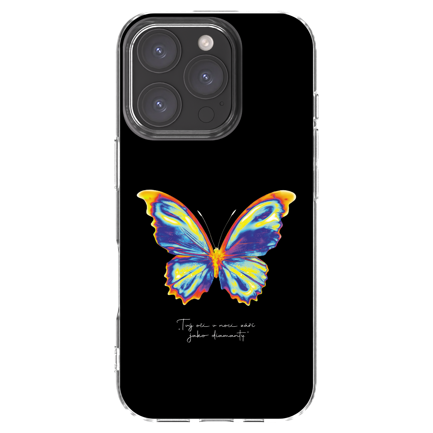 Picasee silikonska prozirna maskica za Apple iPhone 16 Pro - Diamanty Black