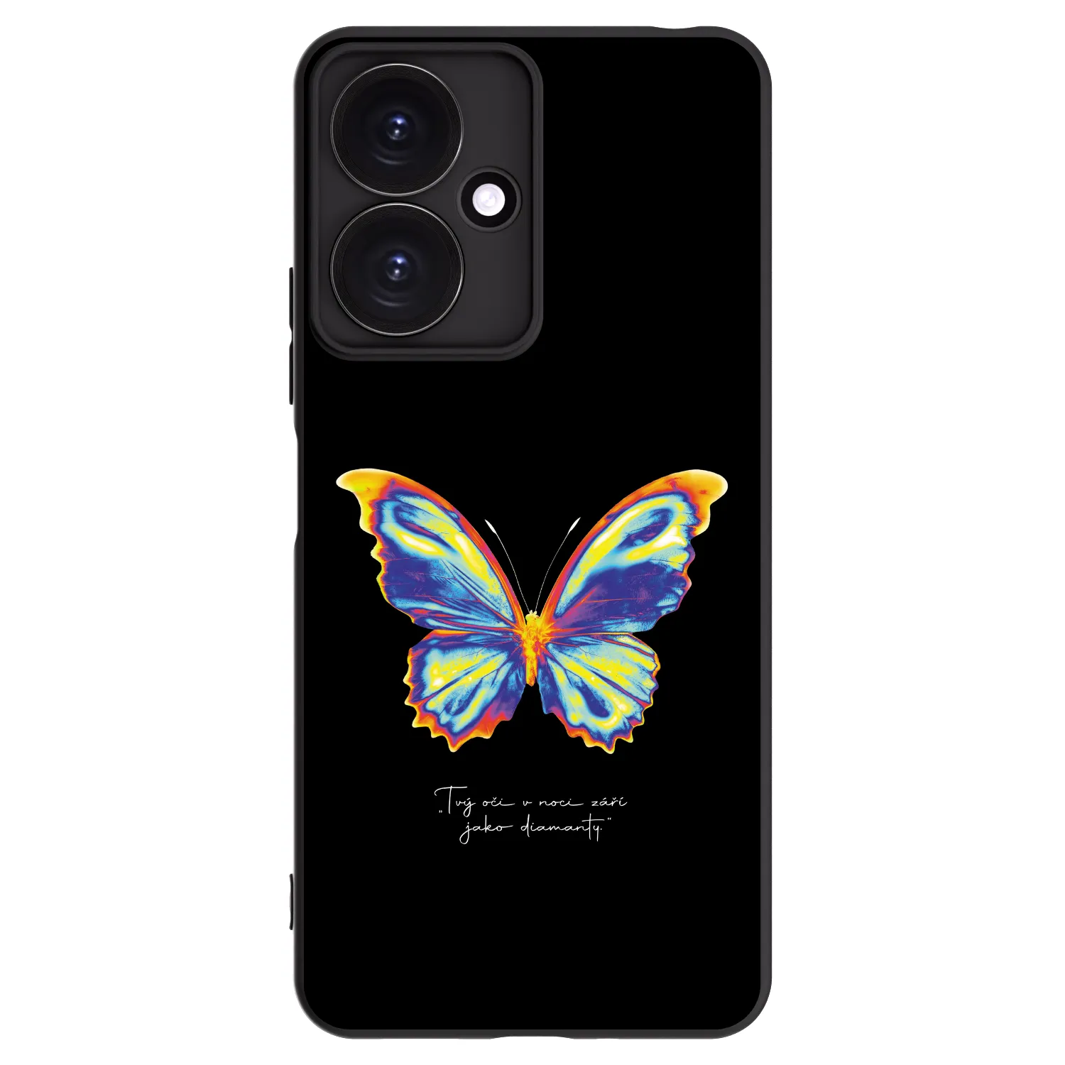 Picasee crna silikonska maskica za Xiaomi Redmi 13C 5G - Diamanty Black