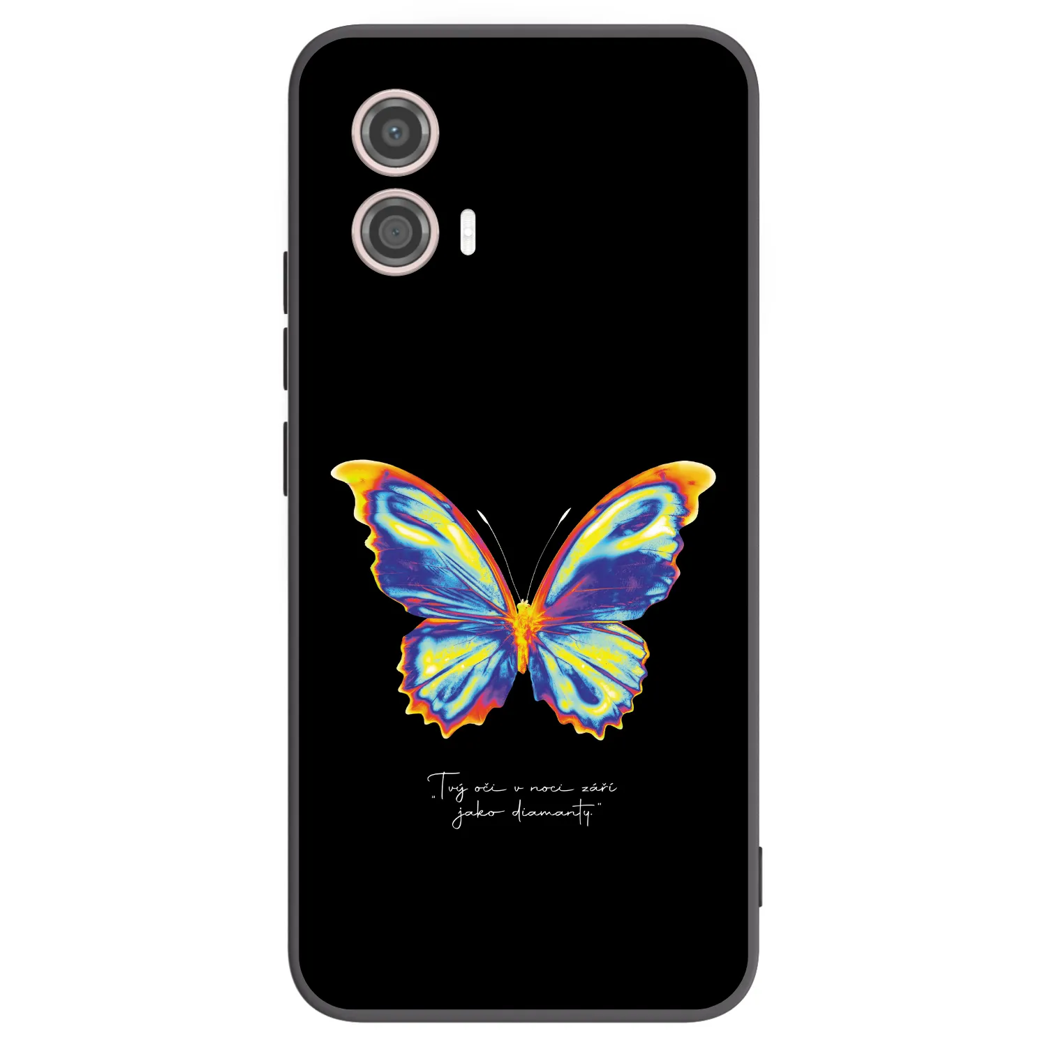 Picasee crna silikonska maskica za Motorola Moto G53 5G - Diamanty Black