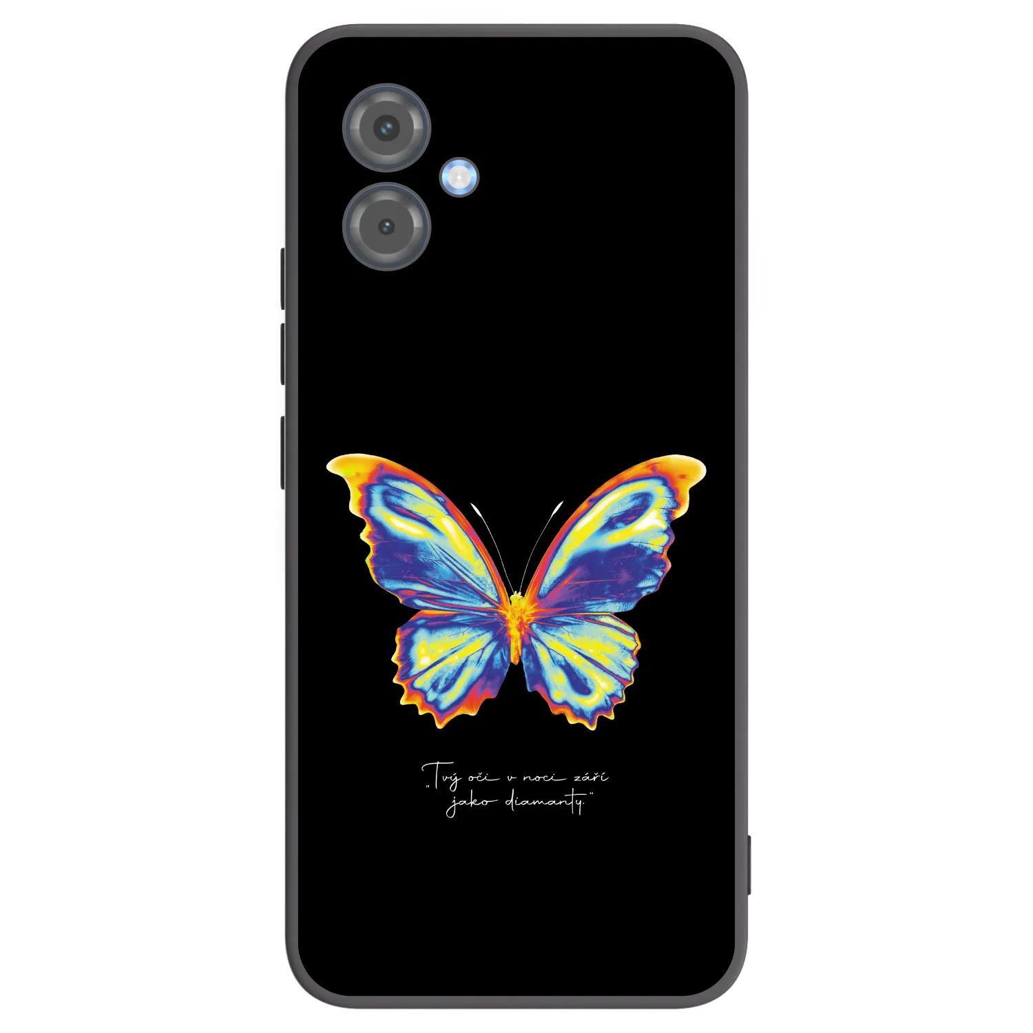 Picasee crna silikonska maskica za Motorola Moto G14 - Diamanty Black