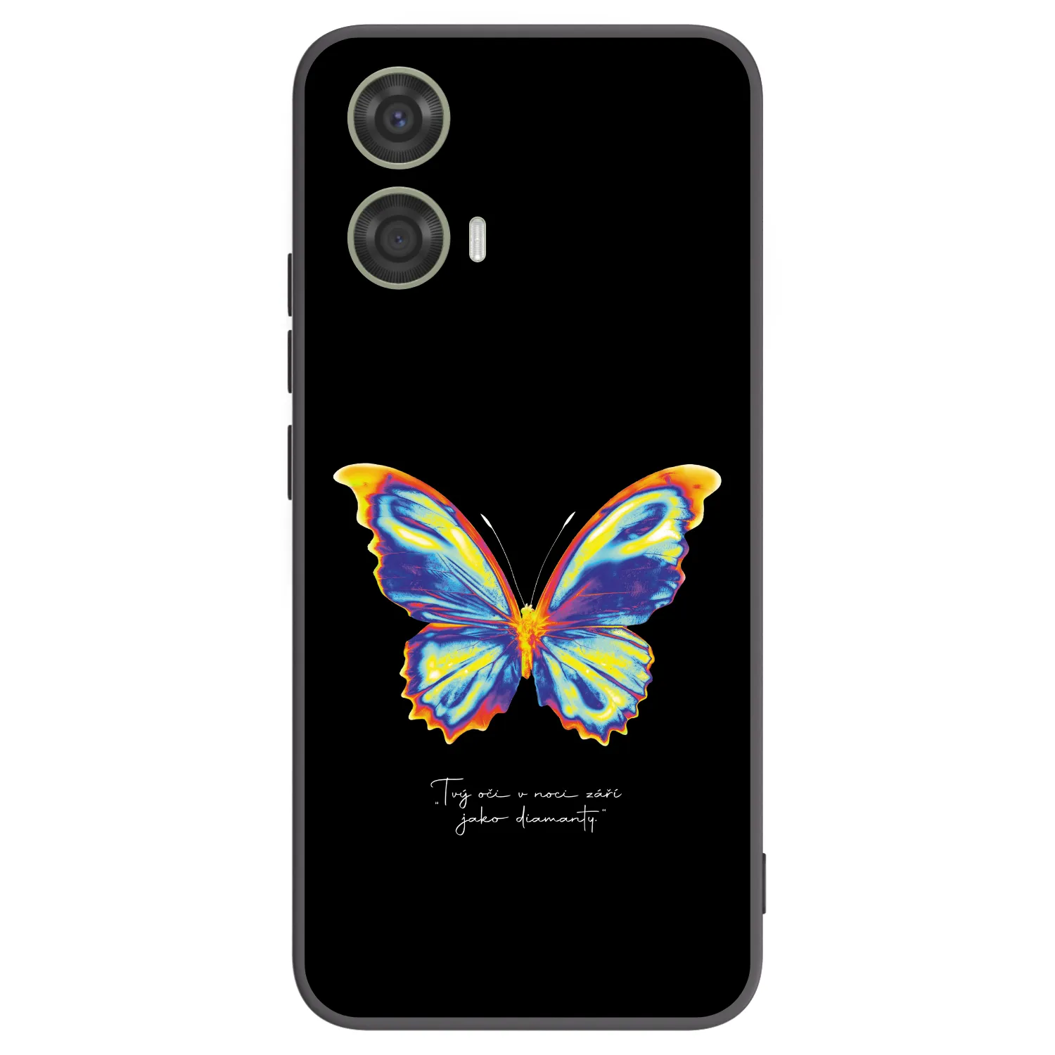 Picasee crna silikonska maskica za Motorola Moto G24 - Diamanty Black