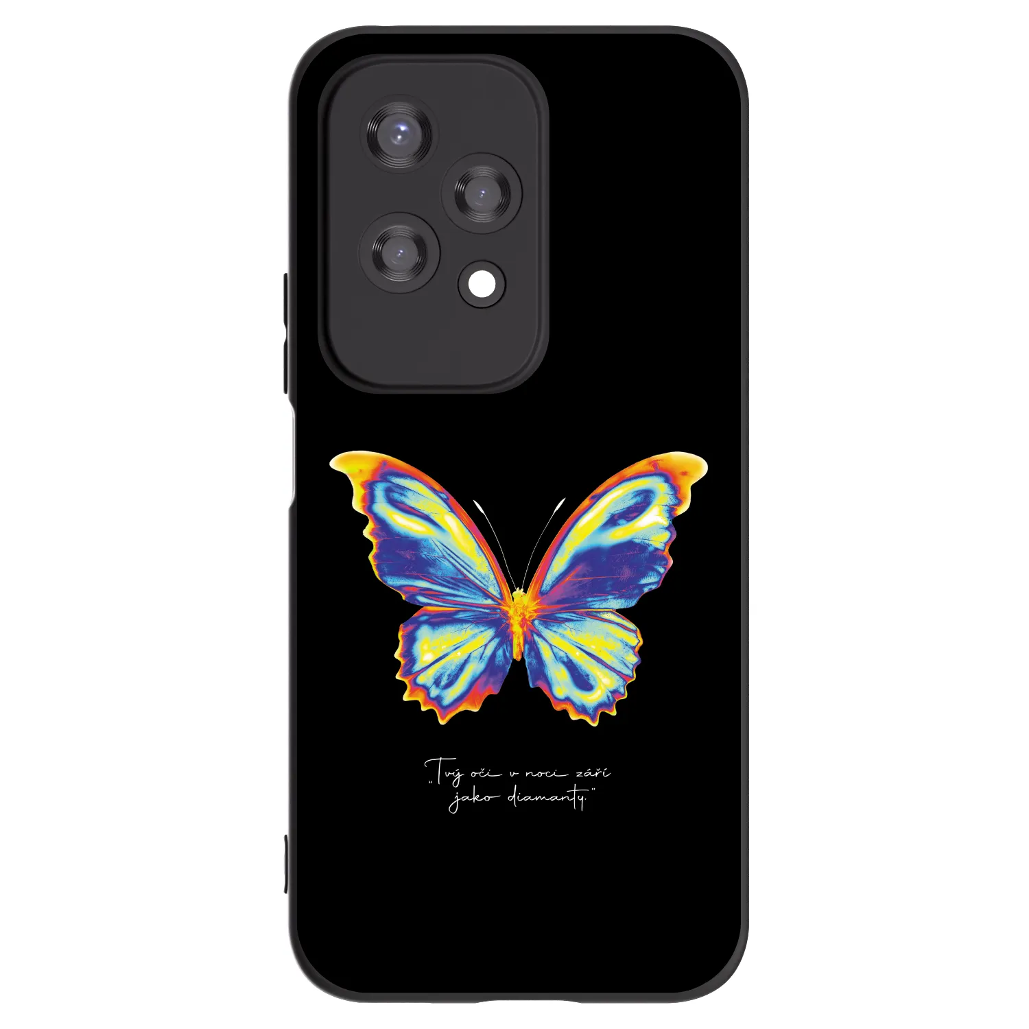 Picasee crna silikonska maskica za Honor 200 Lite - Diamanty Black