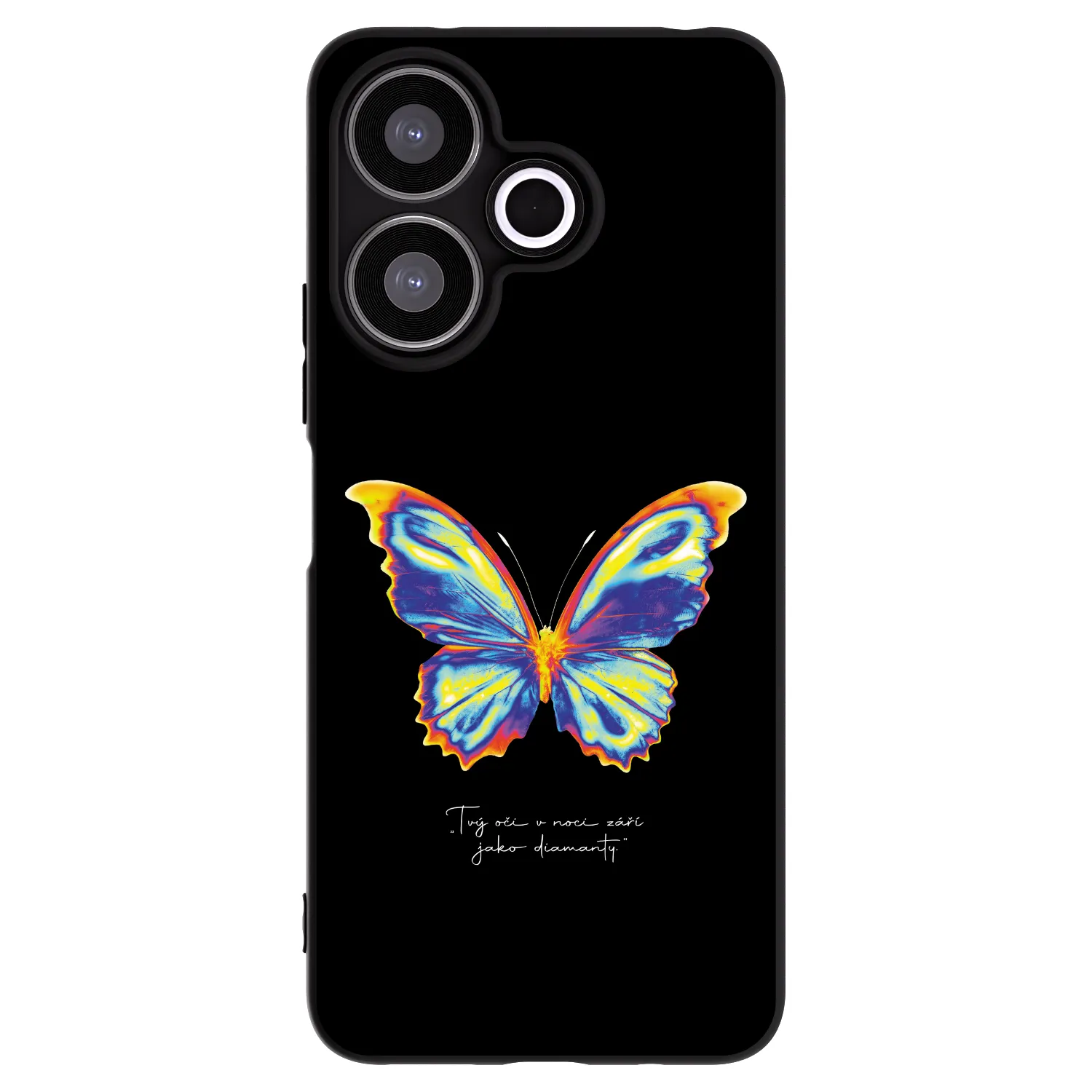 Picasee crna silikonska maskica za Xiaomi Redmi 13 4G - Diamanty Black