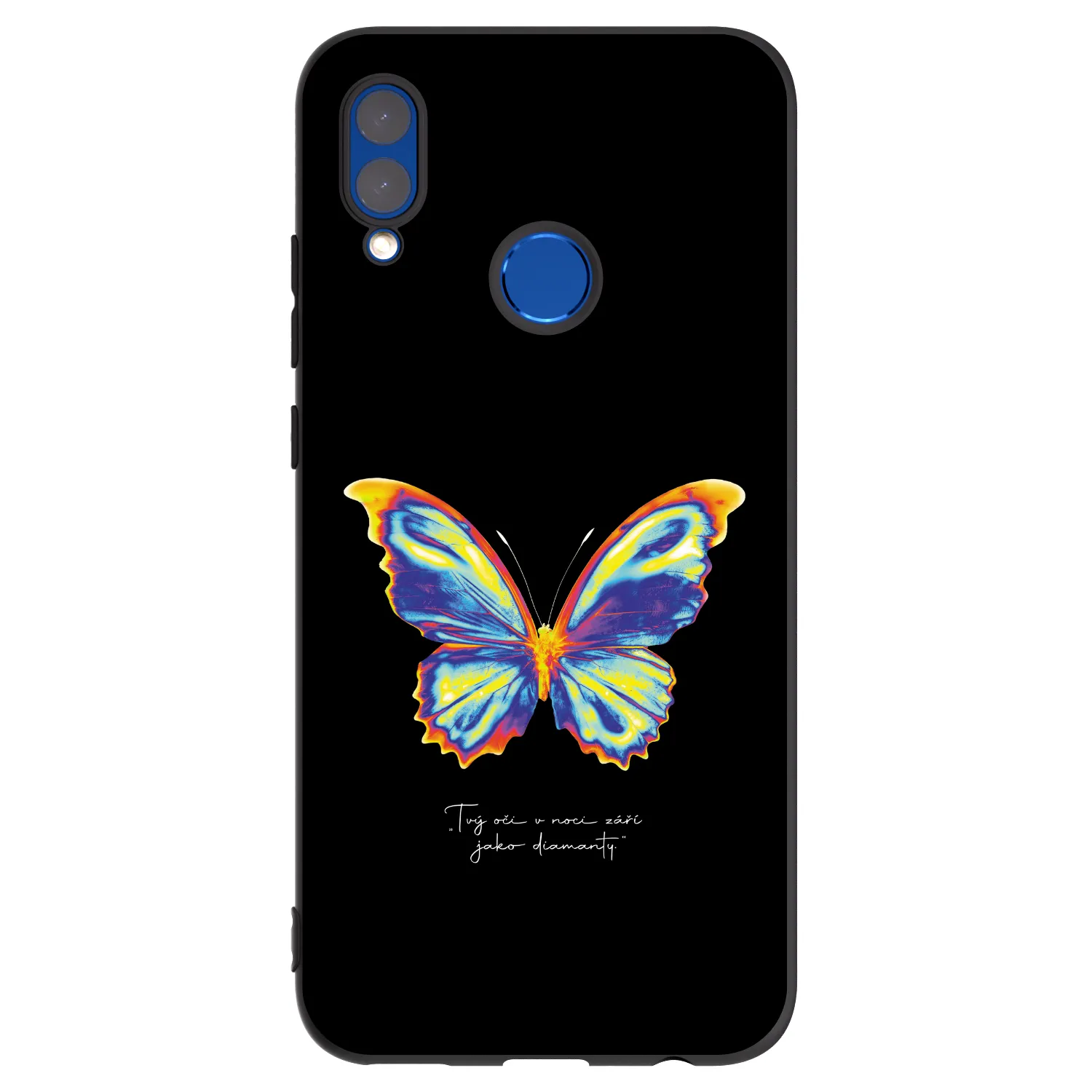 Picasee crna silikonska maskica za Honor 10 Lite - Diamanty Black