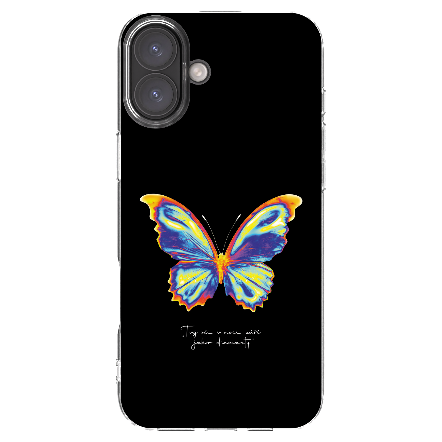 Picasee silikonska prozirna maskica za Apple iPhone 16 Plus - Diamanty Black