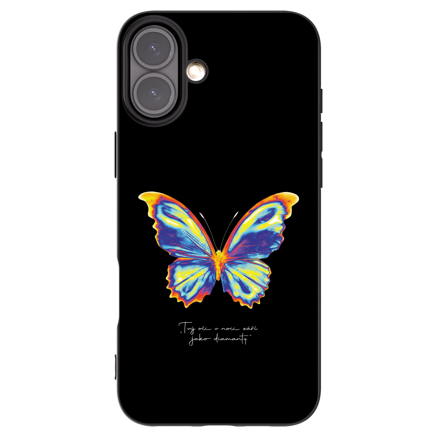 Picasee crna silikonska maskica za Apple iPhone 16 Plus - Diamanty Black