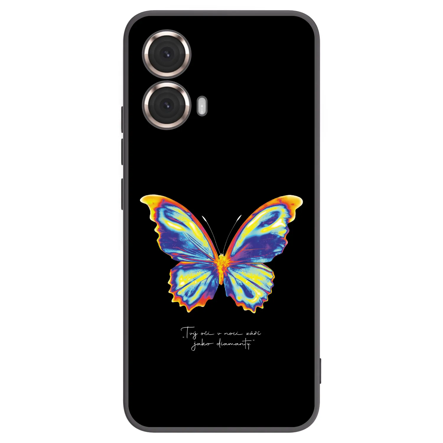 Picasee crna silikonska maskica za Motorola Moto G85 - Diamanty Black