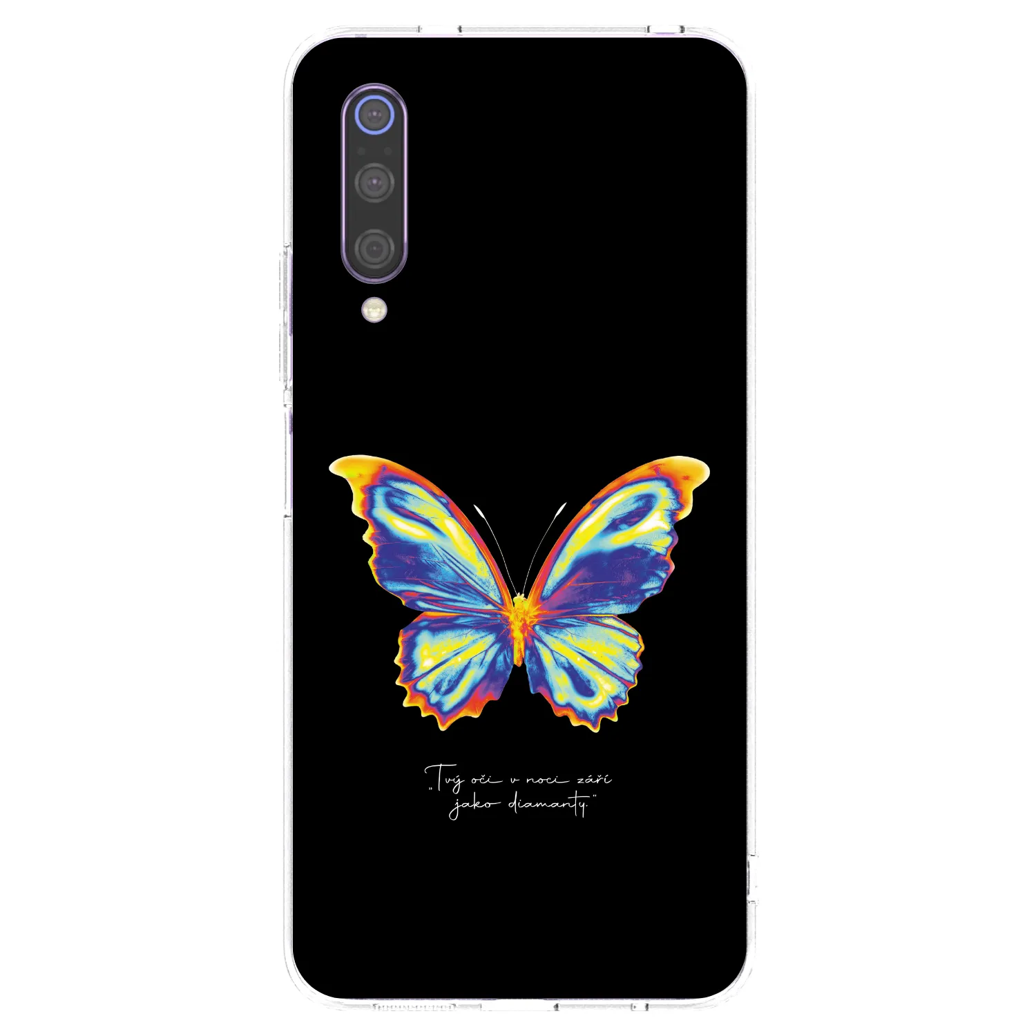 Picasee silikonska prozirna maskica za Xiaomi Mi 9 - Diamanty Black