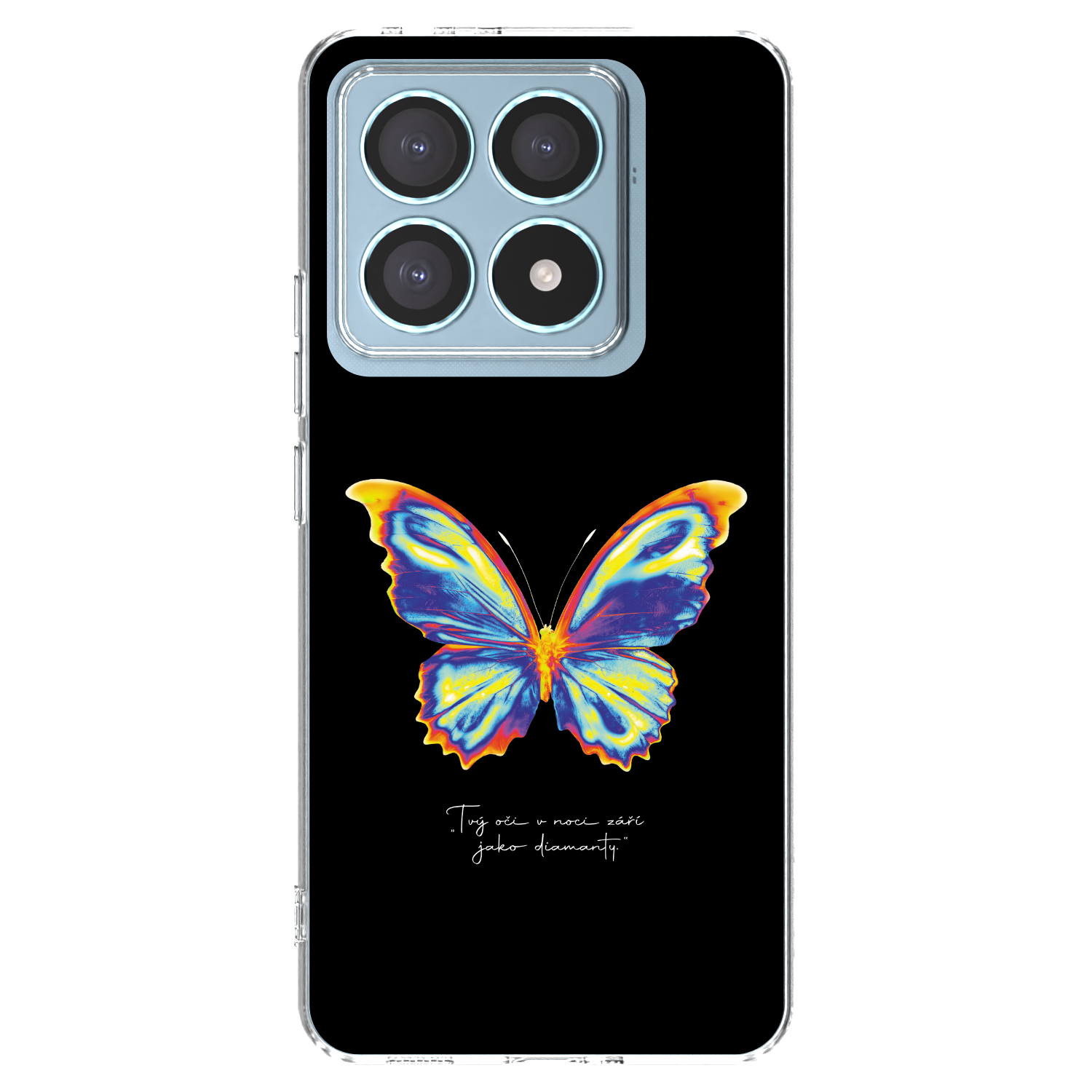 Picasee silikonska prozirna maskica za Xiaomi 14T Pro - Diamanty Black