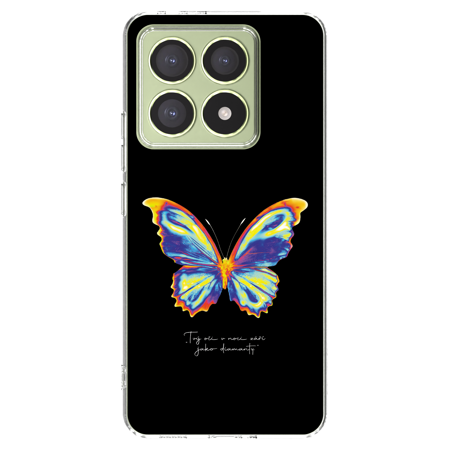Picasee silikonska prozirna maskica za Xiaomi 14T - Diamanty Black