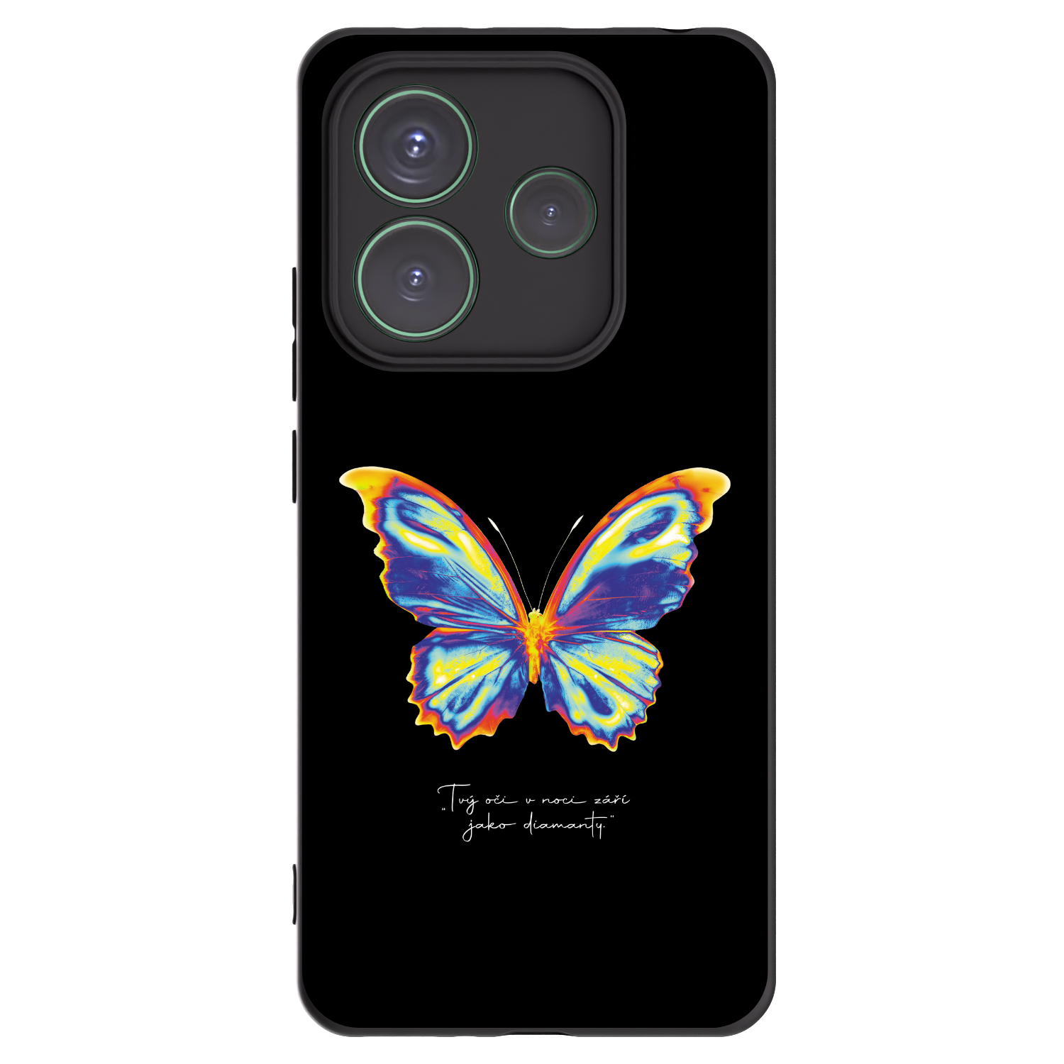 Picasee crna silikonska maskica za Xiaomi Redmi Note 14 5G - Diamanty Black
