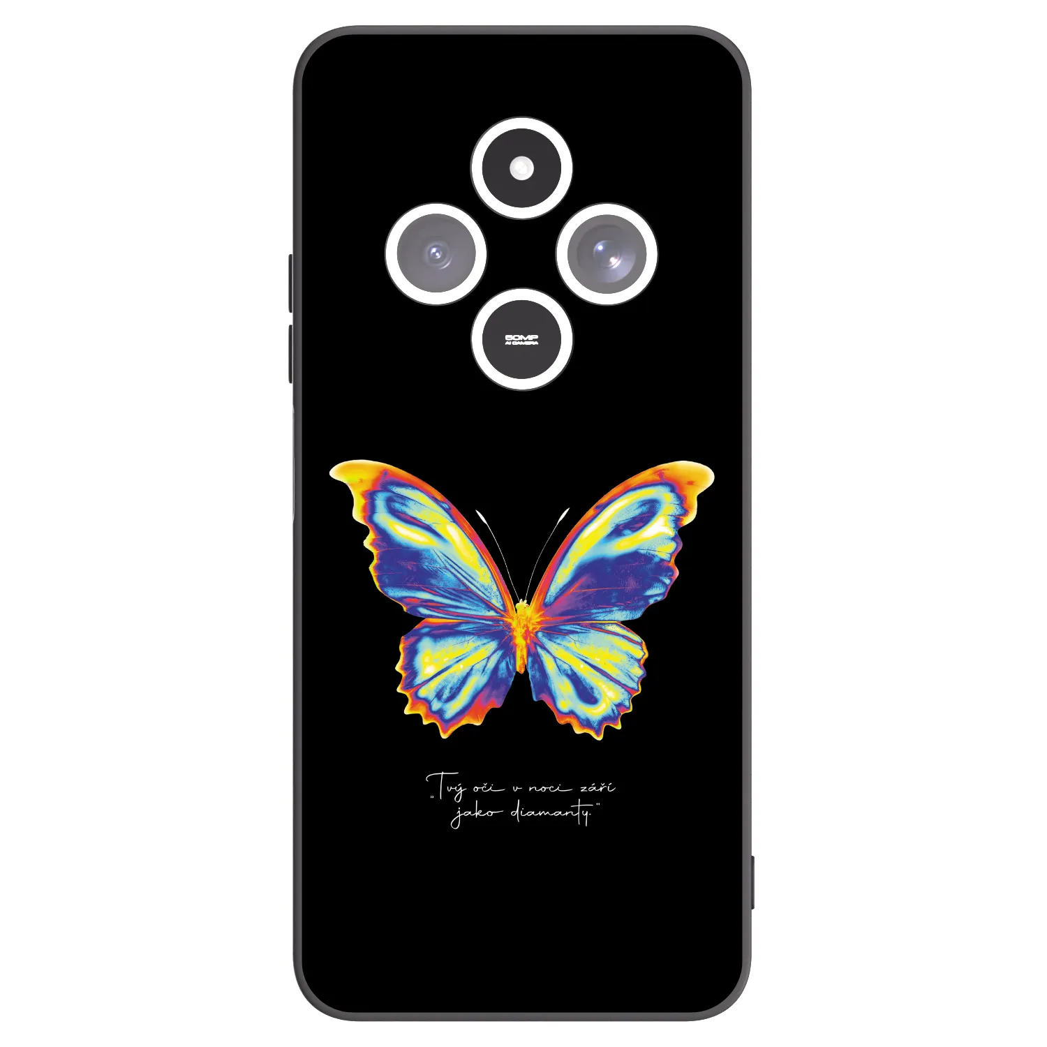 Picasee crna silikonska maskica za Xiaomi Redmi 14C - Diamanty Black