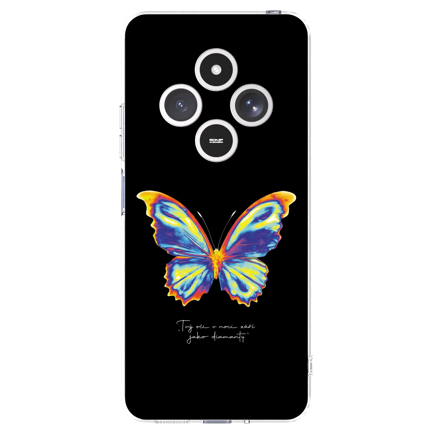 Picasee silikonska prozirna maskica za Xiaomi Redmi 14C - Diamanty Black