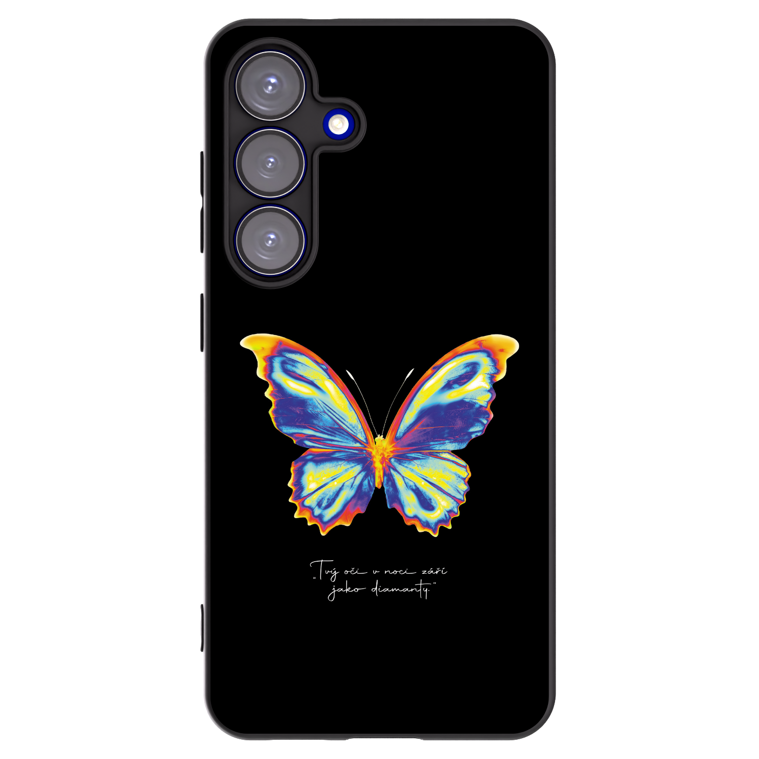 Picasee crna silikonska maskica za Samsung Galaxy S25 5G - Diamanty Black