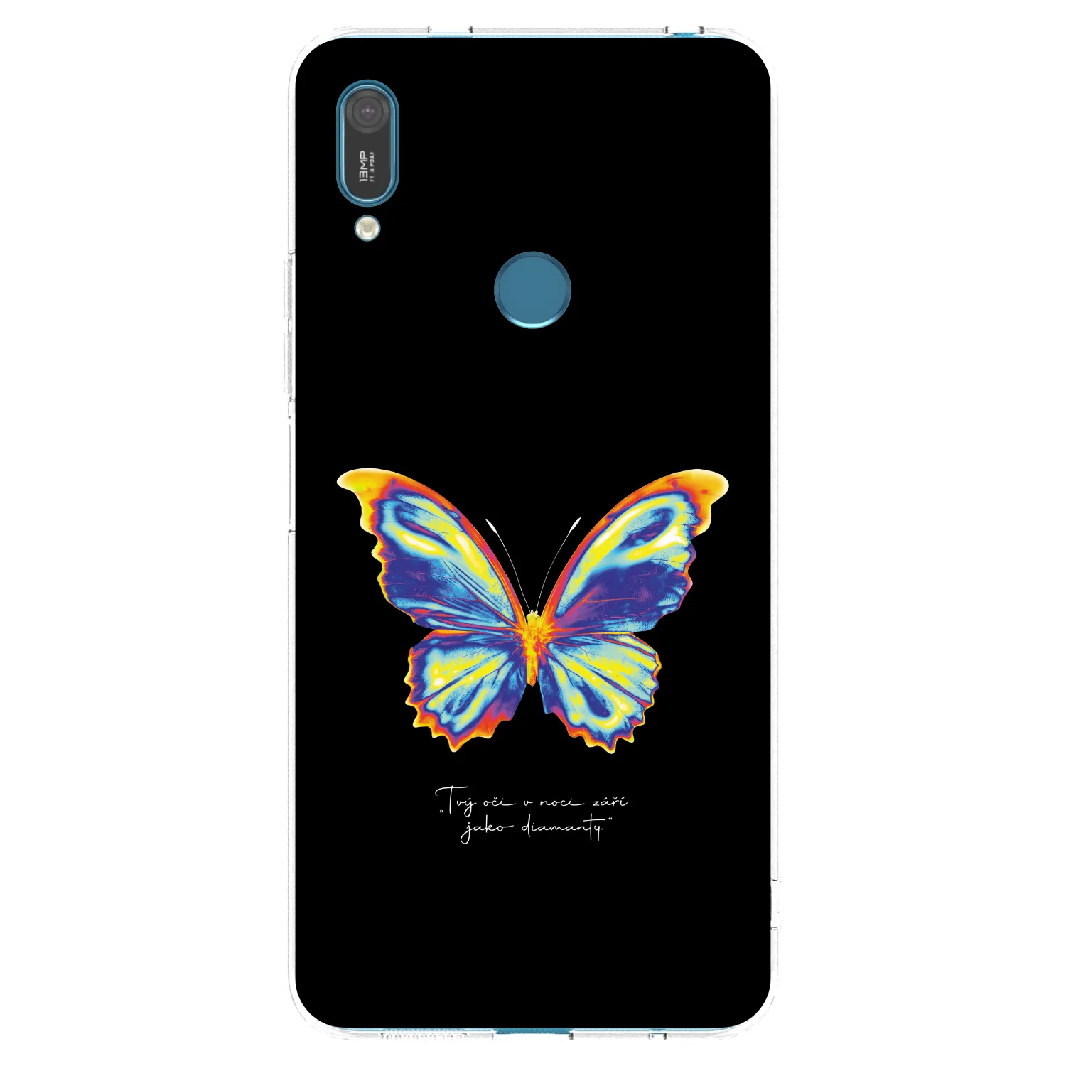 Picasee silikonska prozirna maskica za Huawei Y7 2019 - Diamanty Black