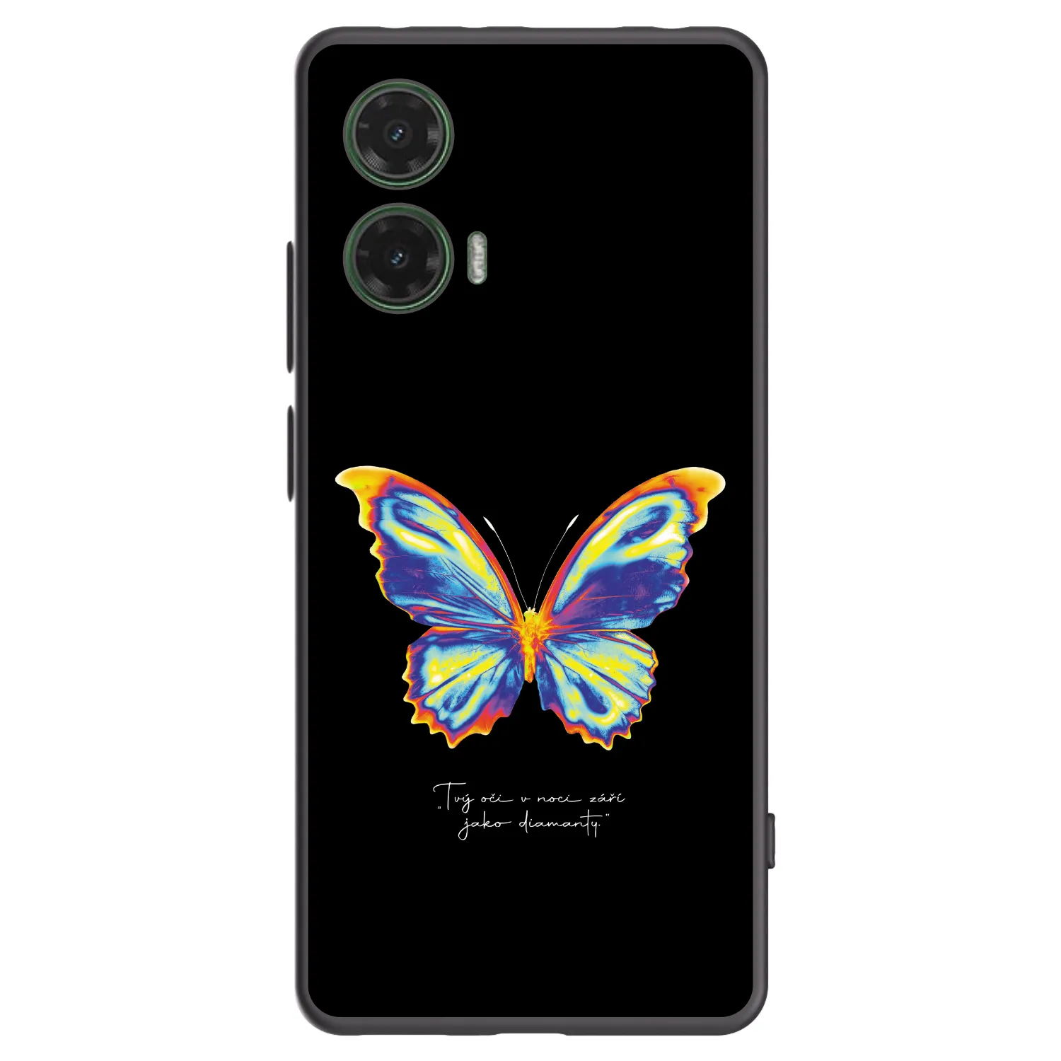 Picasee crna silikonska maskica za Motorola Moto G35 5G - Diamanty Black