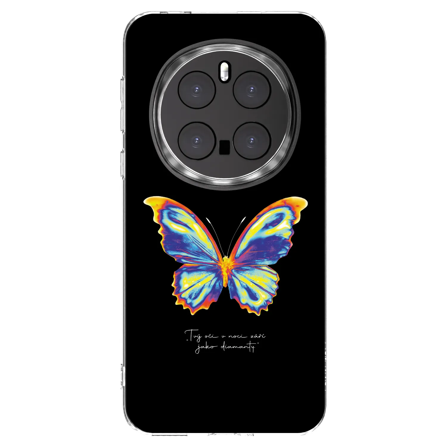Picasee silikonska prozirna maskica za Honor Magic7 Pro 5G - Diamanty Black