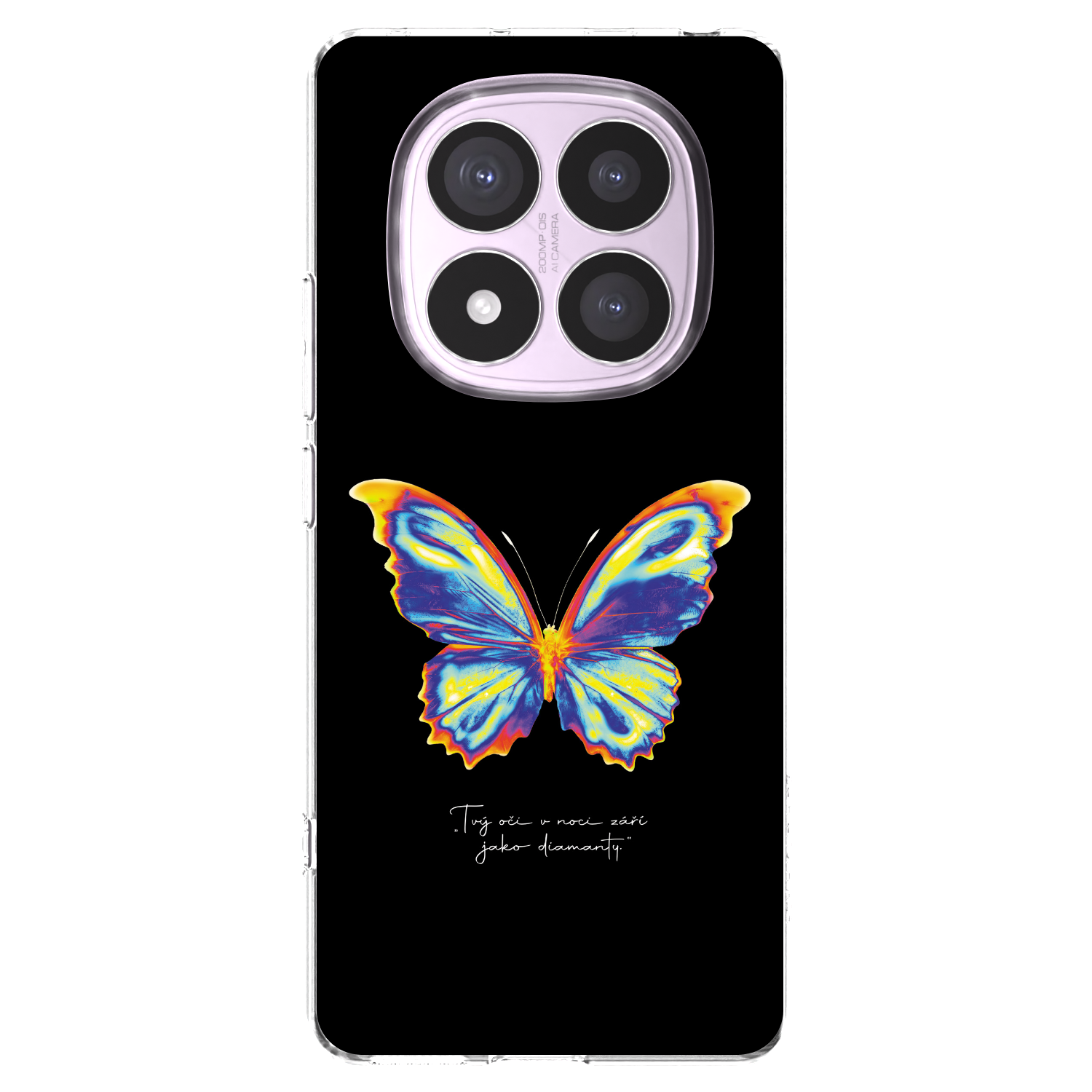 Picasee silikonska prozirna maskica za Xiaomi Redmi Note 14 Pro 4G - Diamanty Black